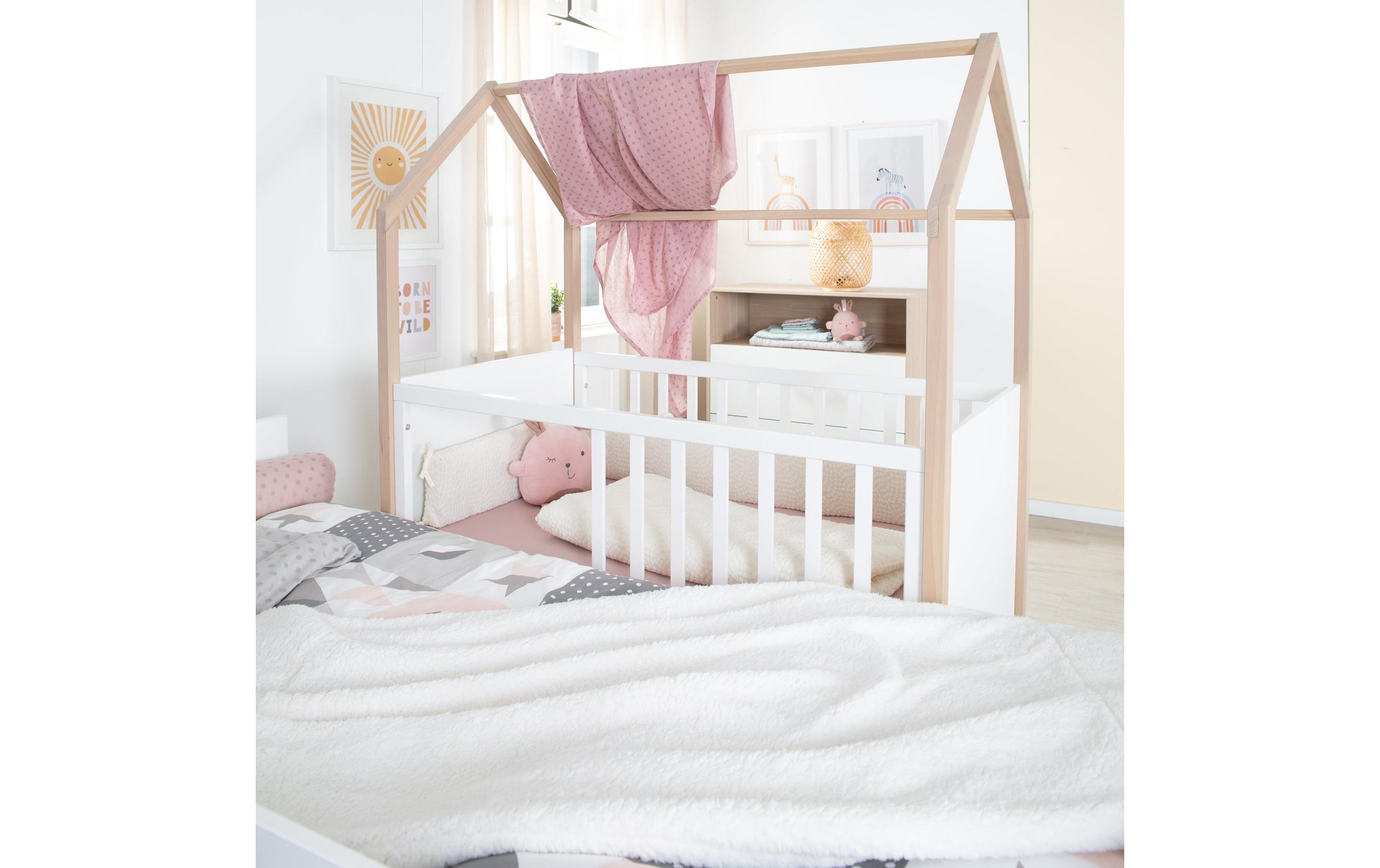 roba® Babybett »Cabane 60 x 120 cm«, (1 tlg.)