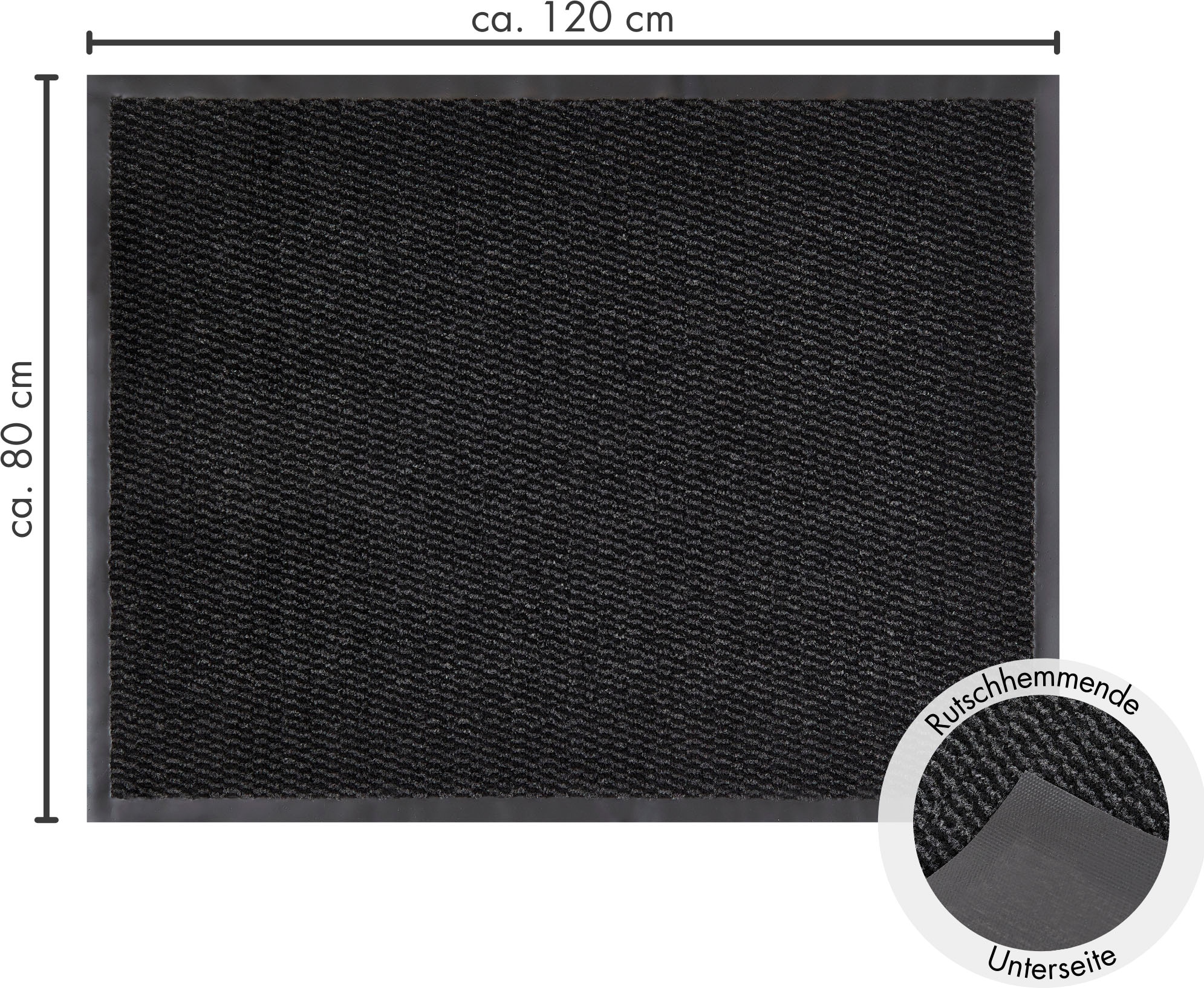 Andiamo Fussmatte »Easy, Made in Netherlands«, rechteckig, 5 mm Höhe, Schmutzfangmatte, rutschhemmend, Innen- und überdachten Aussenbereich