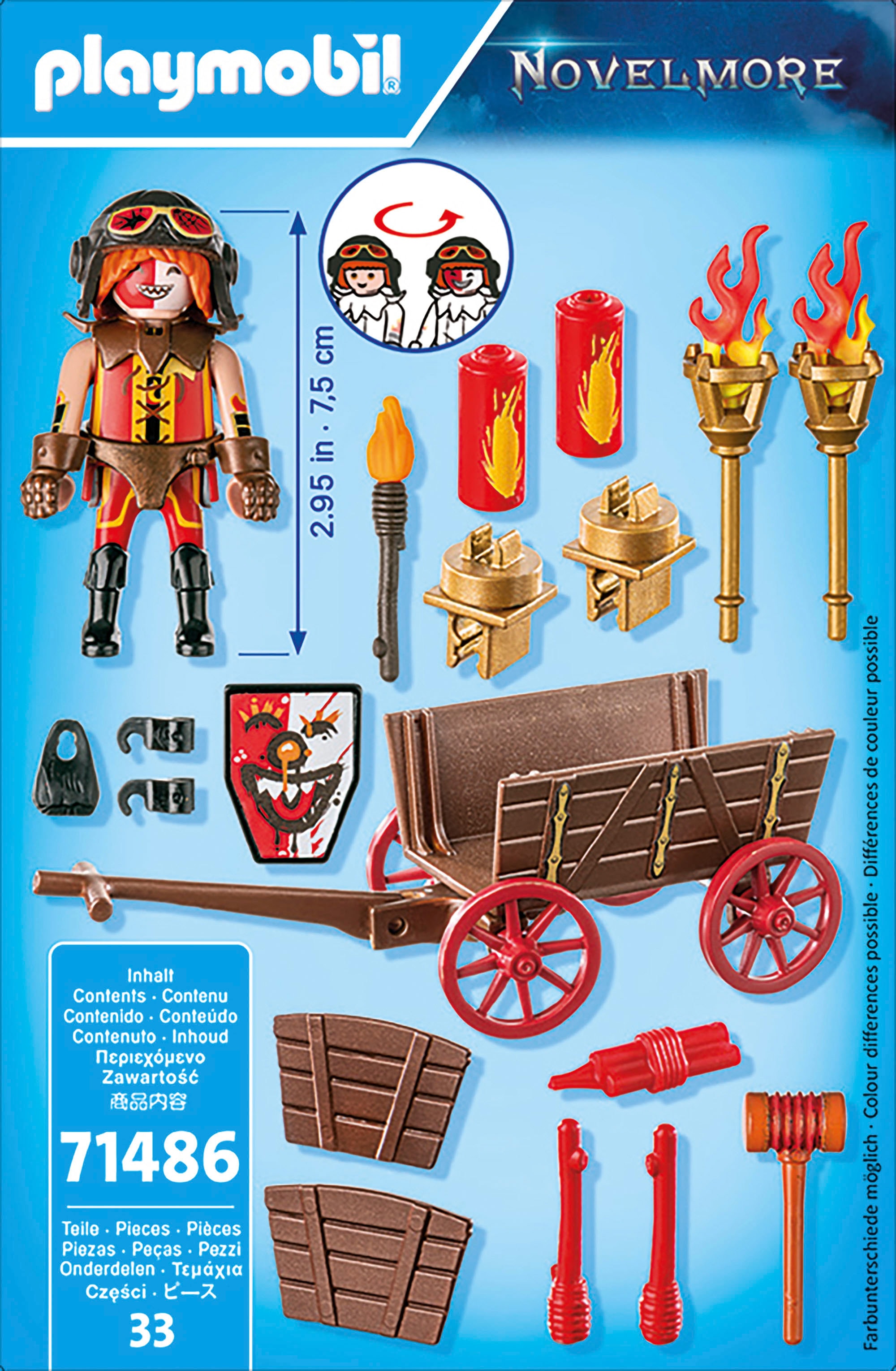 Playmobil® Konstruktions-Spielset »Kahbooms Rennwagen (71486), Novelmore«, (33 St.), Made in Europe