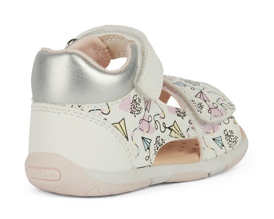 Geox Lauflernschuh »B SANDAL TAPUZ GIRL«, Sandale, Klettschuh, Babyschuh mit Klettverschlüssen