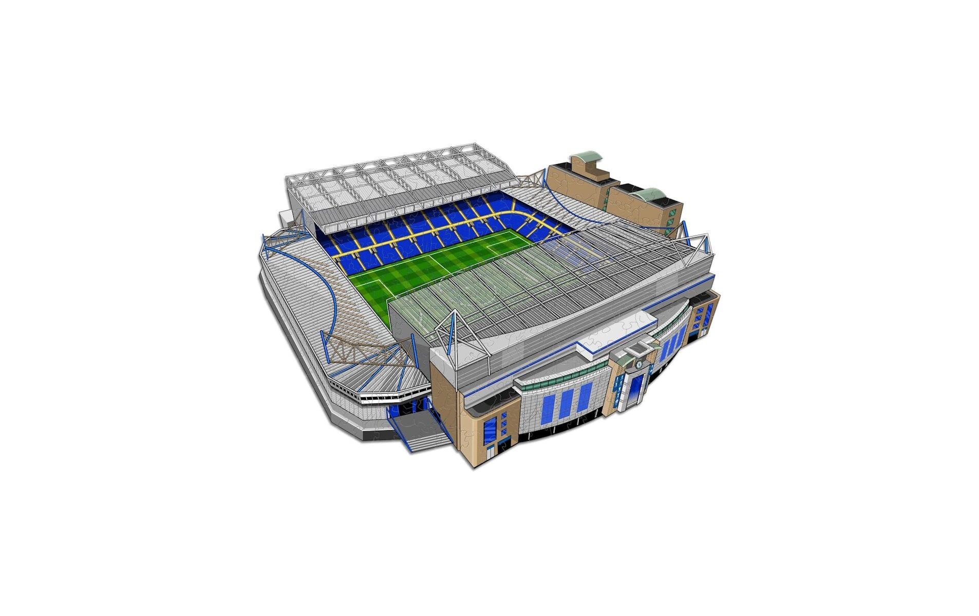 Puzzle »Iconic Chelesea FC – Stamford Bridge Stadium«, Holzart: Birke (Herkunftsland: China)