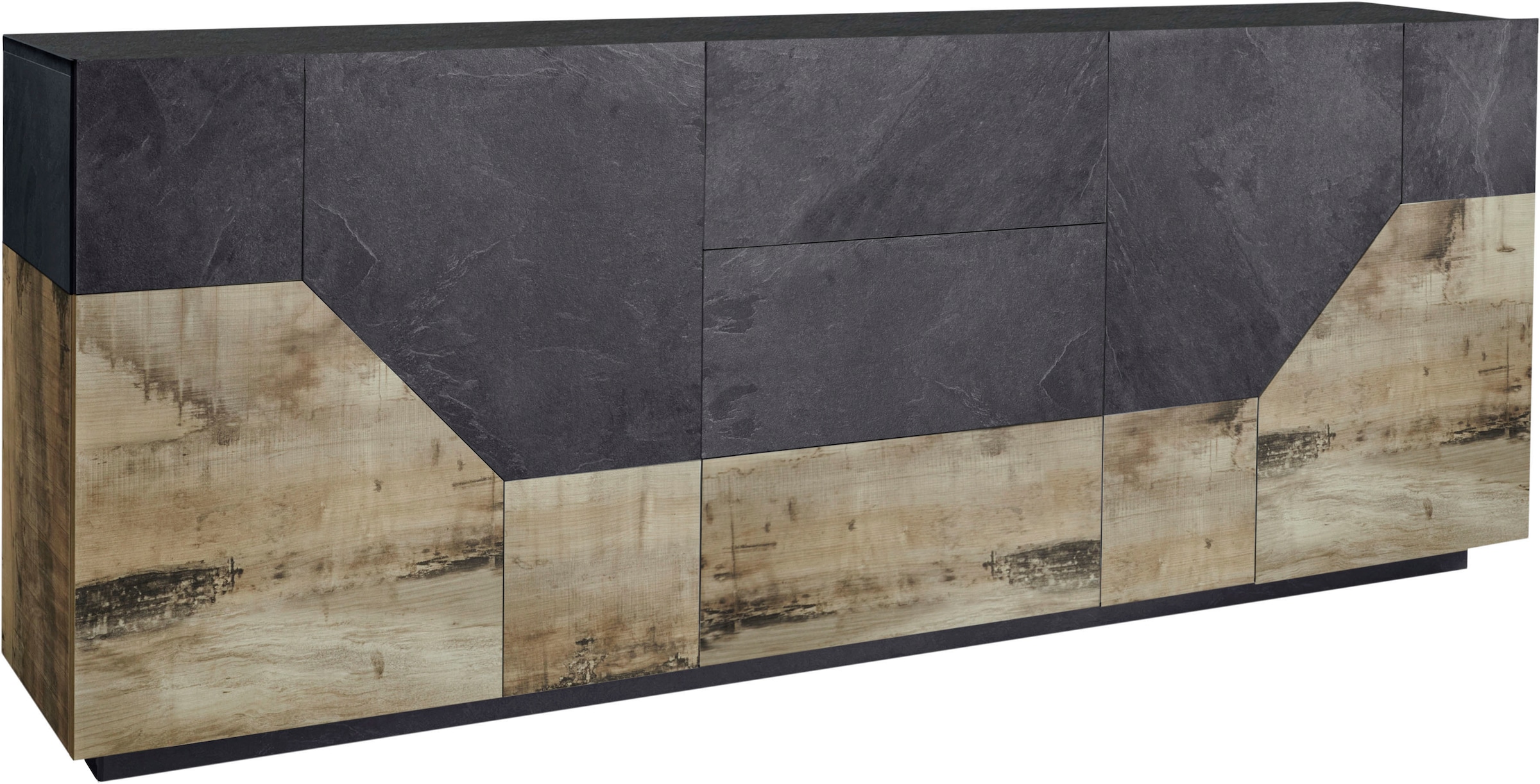 INOSIGN Sideboard »ALIEN-Kommode, Schrank, Anrichte mit 4 Türen und 3 Schubkästen«, Sideboard Breite ca. 200 cm "100 % Made in Italy"
