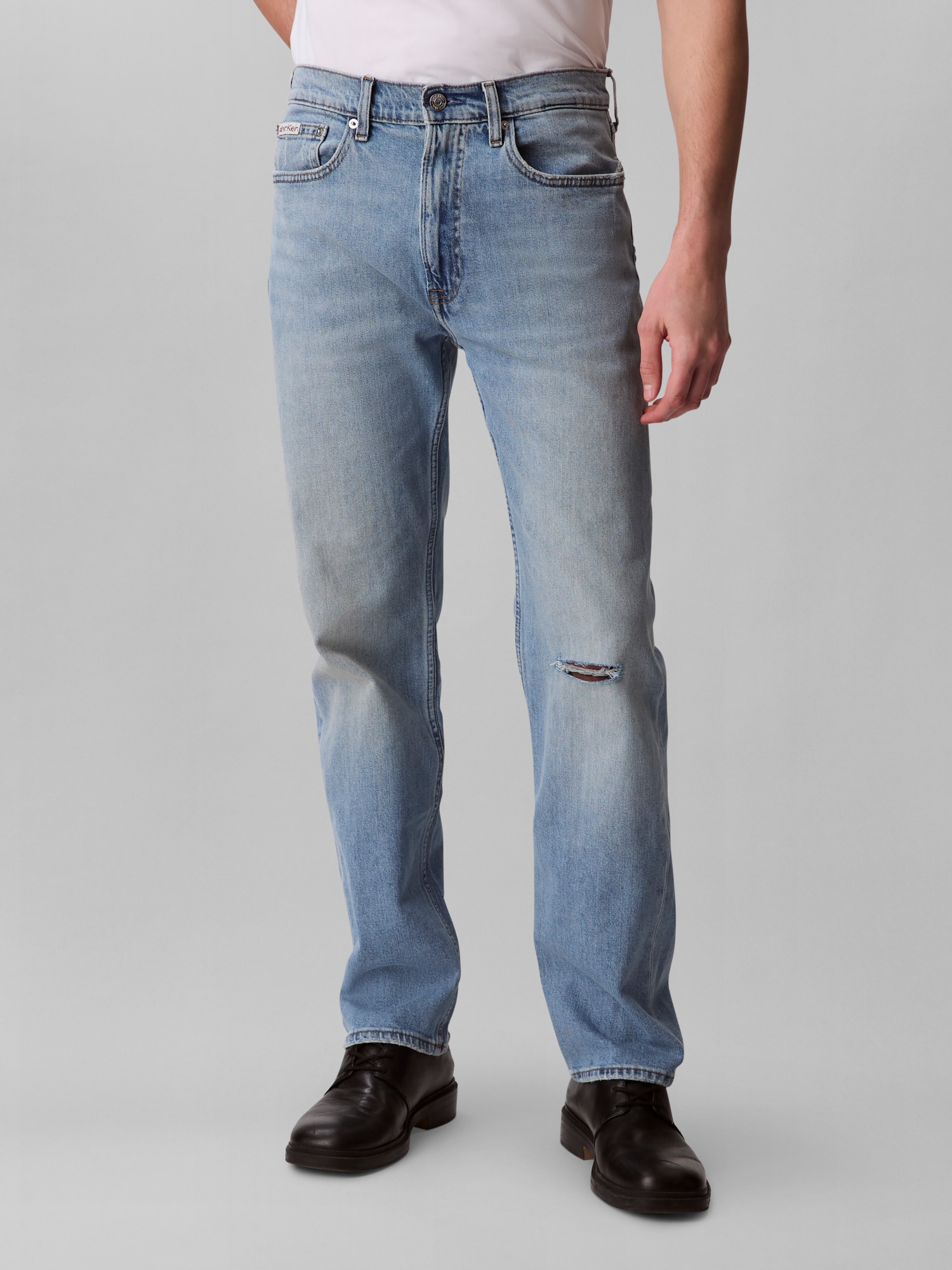 Calvin Klein Jeans Straight-Jeans »STNDRD STRGHT ABNER JEAN« Mit Gürtelschlaufen