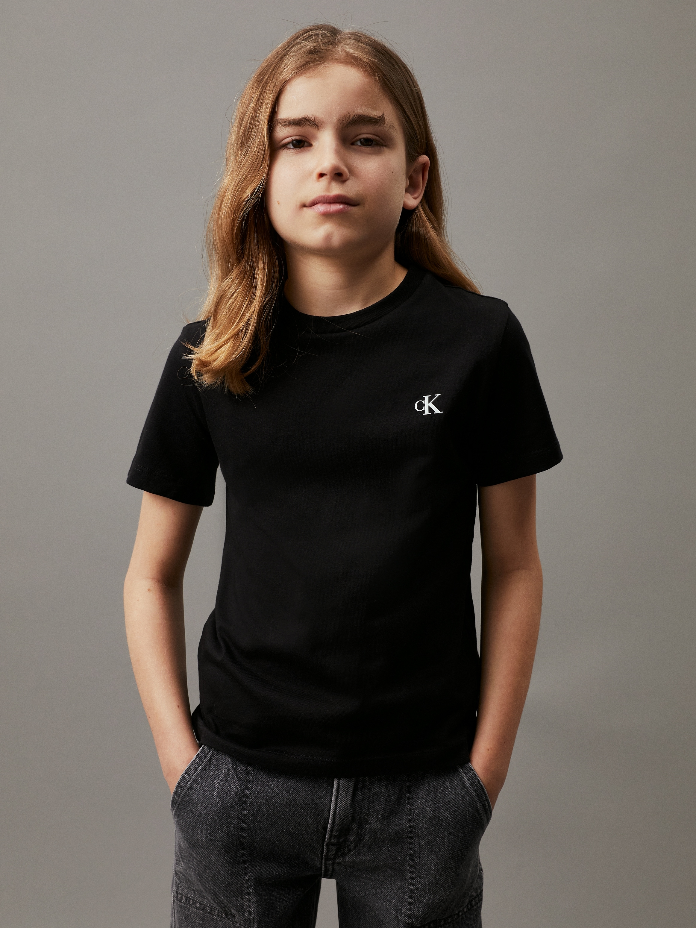 Calvin Klein Jeans T-Shirt »2-PACK MONOGRAM TOP«, für Kinder bis 16 Jahre mit Logoprägung