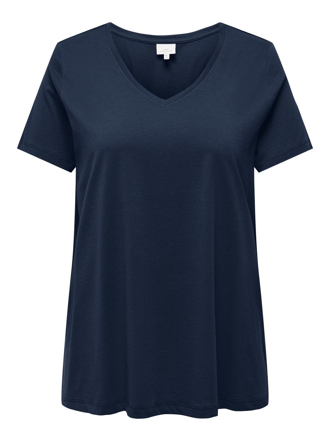 ONLY CARMAKOMA V-Shirt »CARBONNIE LIFE S/S V A-SHAPE TEE NOOS«