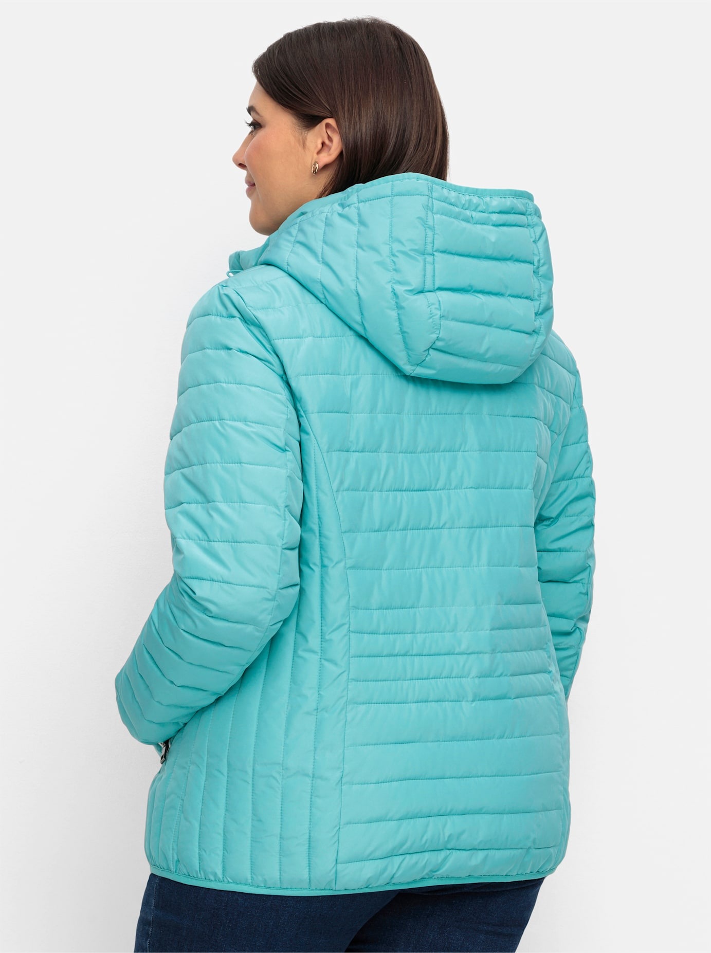 Sheego Steppjacke, mit Kapuze