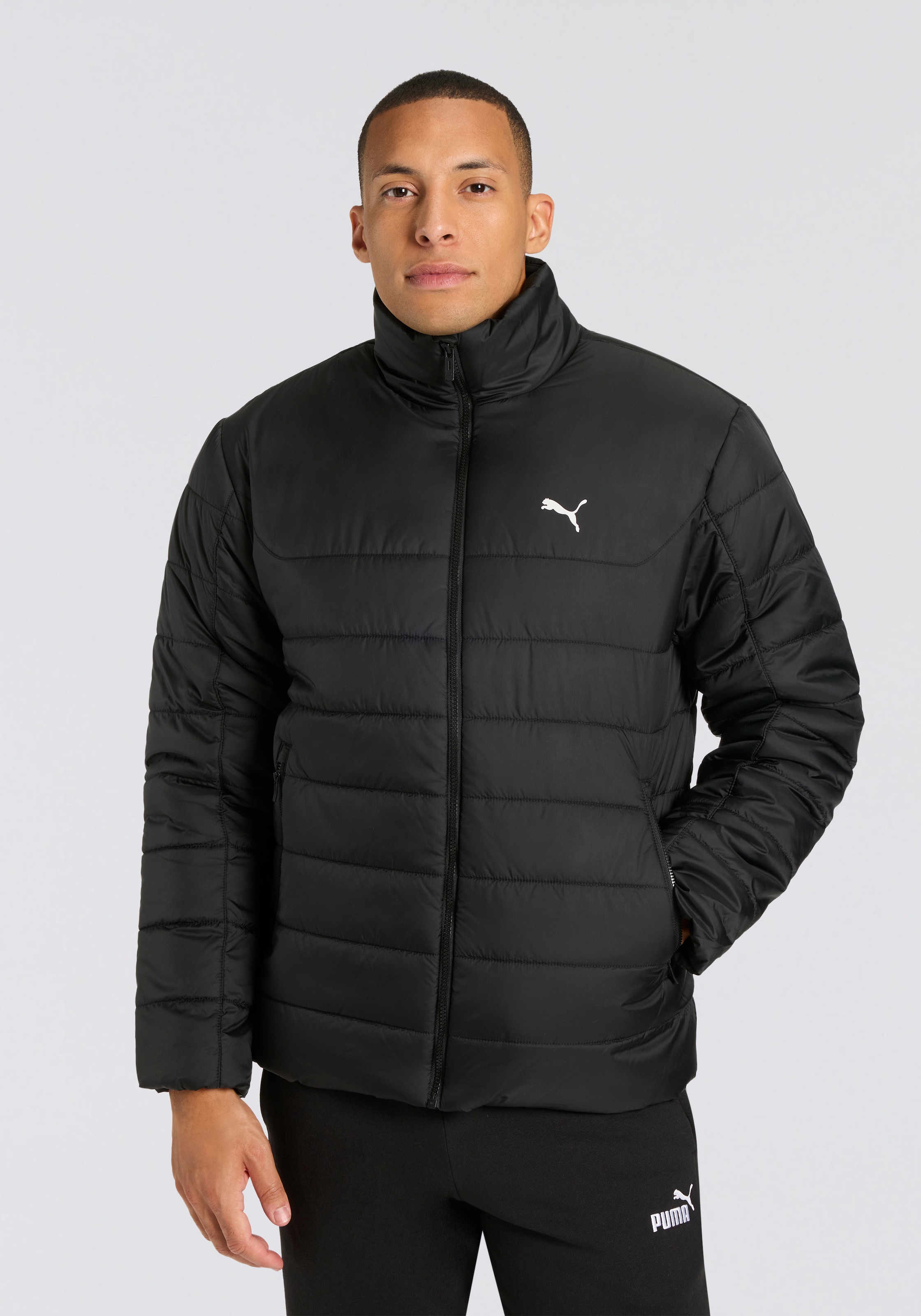 PUMA Winterjacke »ESS PADDED JACKET« ohne Kapuze wasserabweisendes Material, mit WarmCELL-Technologie