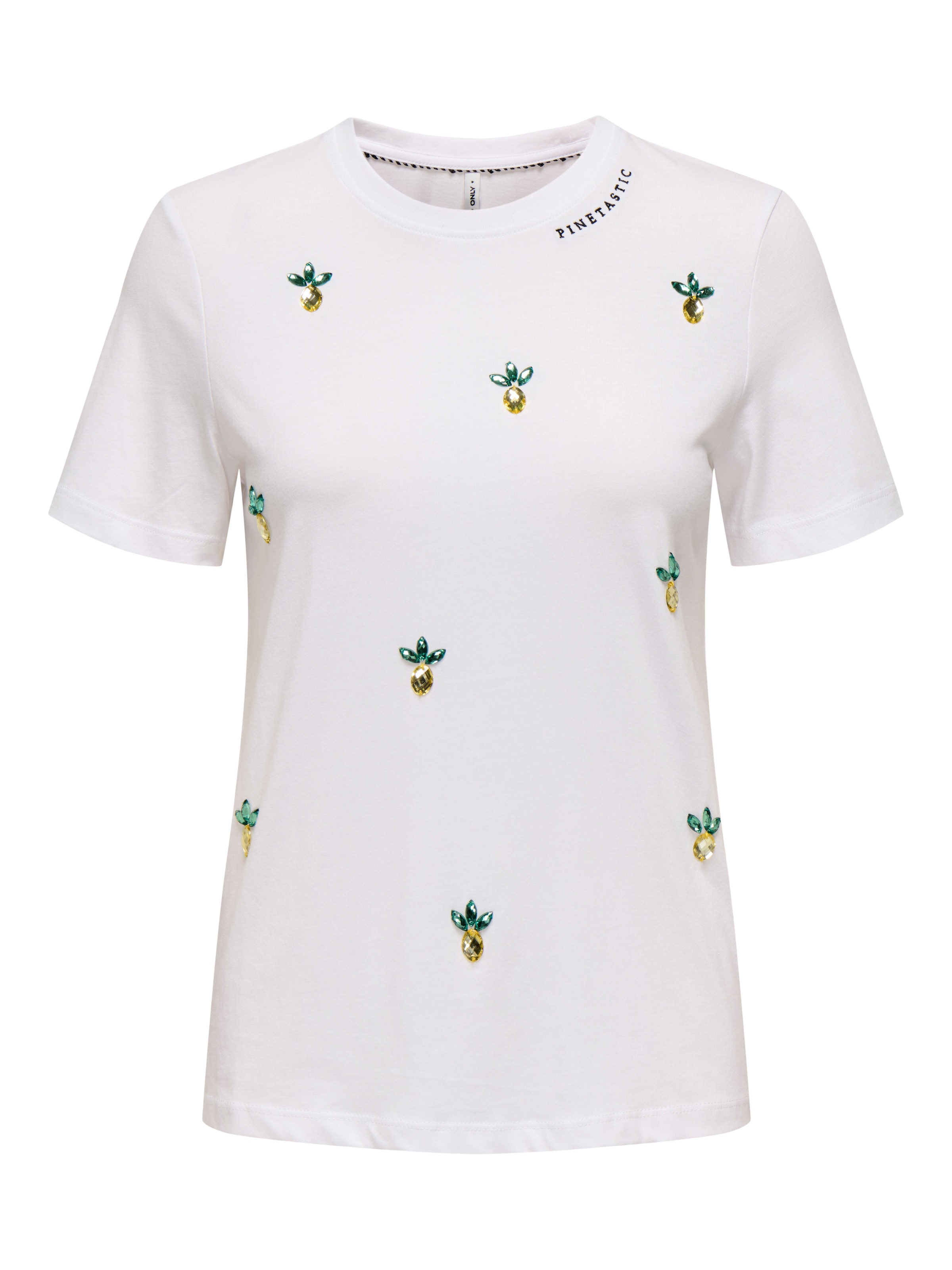 ONLY Kurzarmshirt »ONLKITA LIFE REG S/S PINEAPPLE TOP JRS«