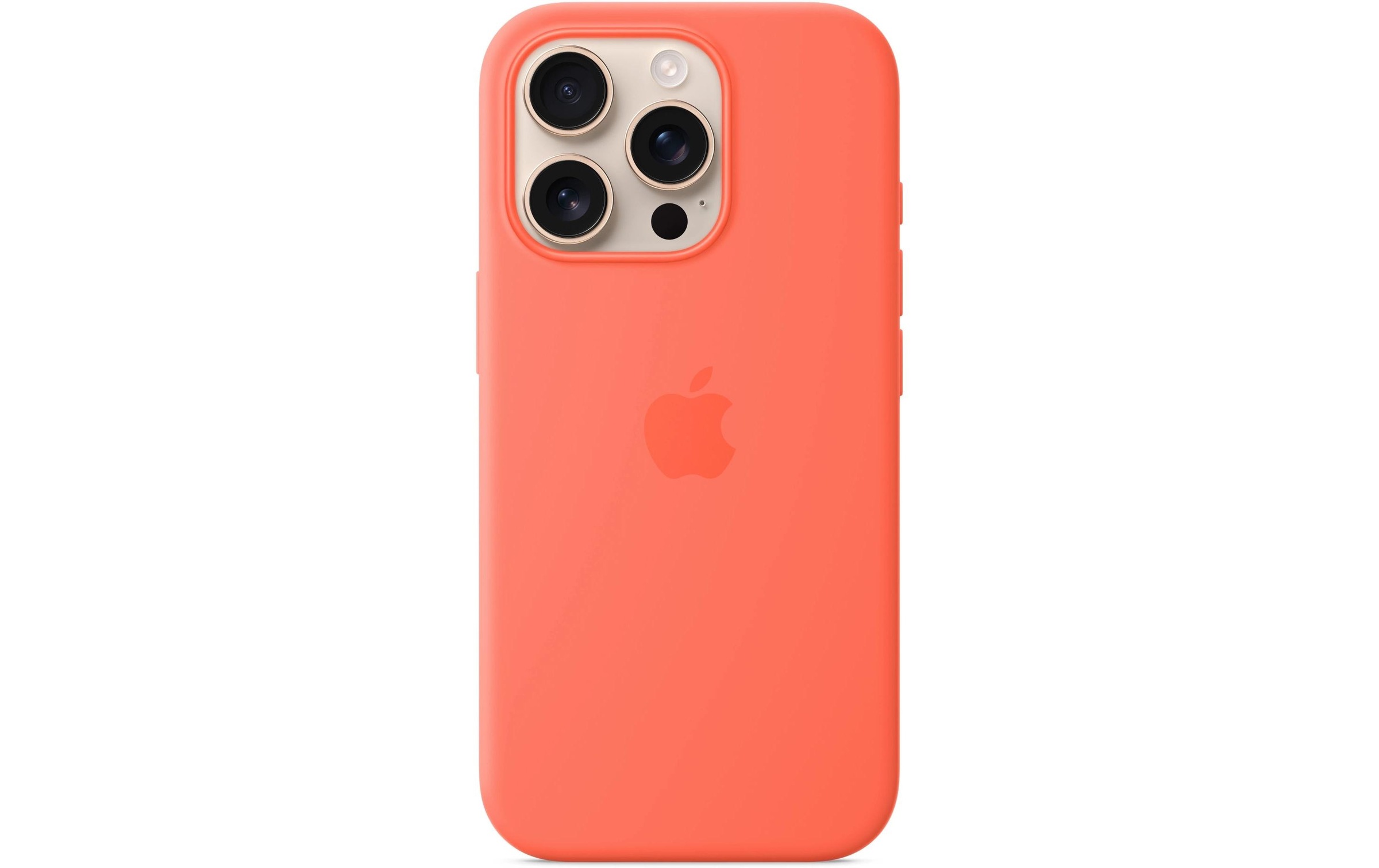 Apple Smartphone Silikon Case mit MagSafe, iPhone 16 Pro, Mandarine