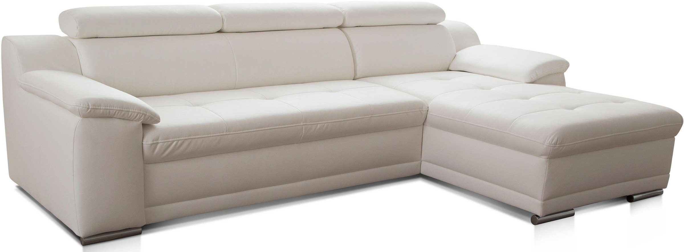 sit&more Ecksofa »Andiamo L-Form«, wahlweise mit Bettfunktion, inklusive Kopfteilverstellung