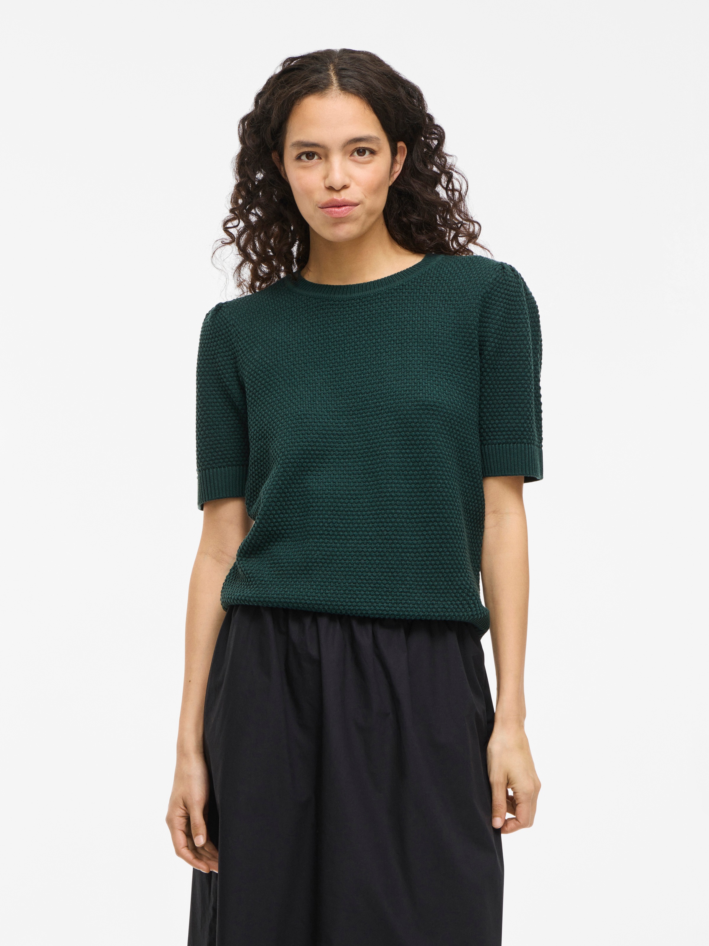Vila Kurzarmpullover »VIDALO O-NECK S/S KNIT TOP - NOOS«