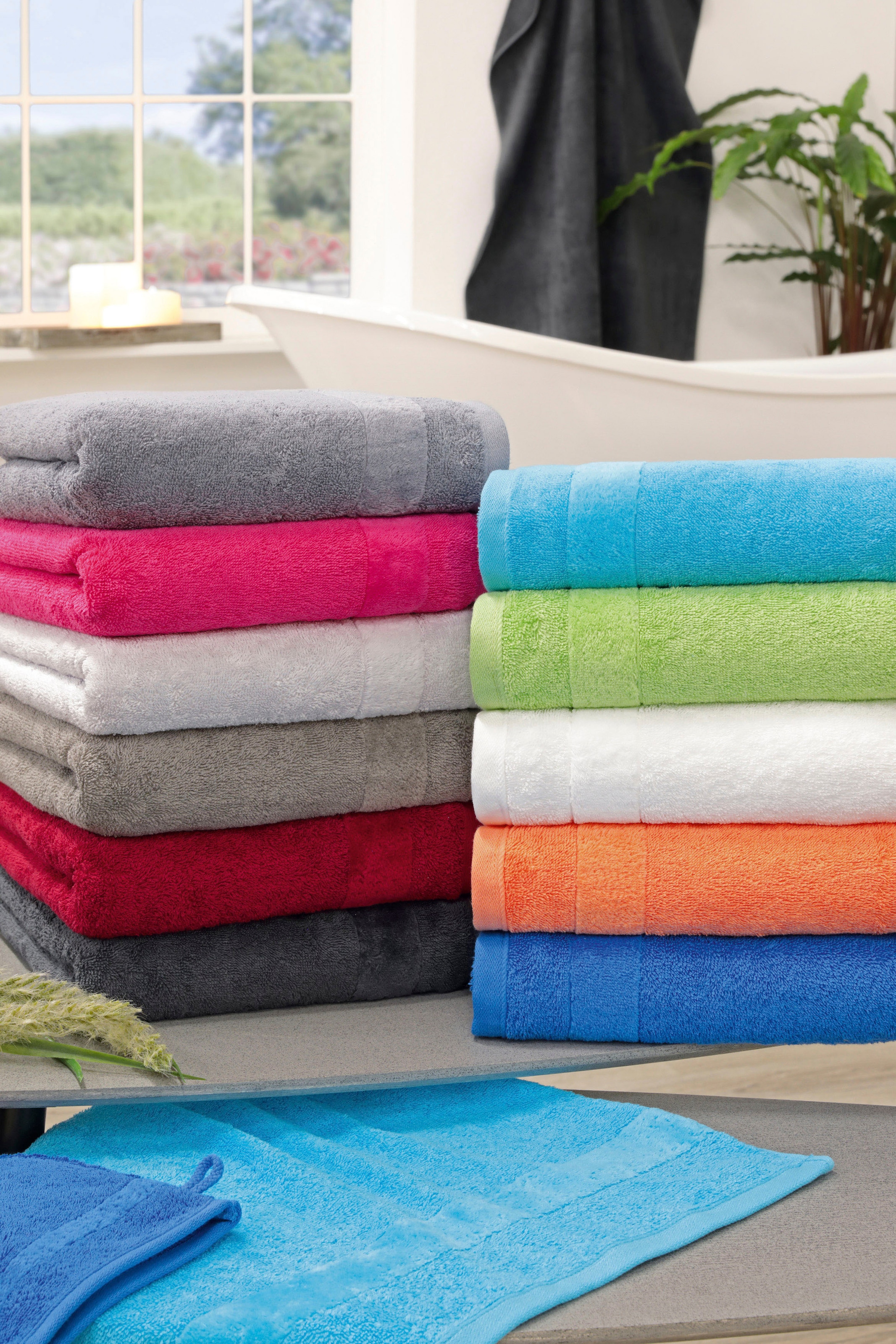 ROSS Handtuch »Brillant«, (2 St.), mit Veloursborde online kaufen |  Jelmoli-Versand