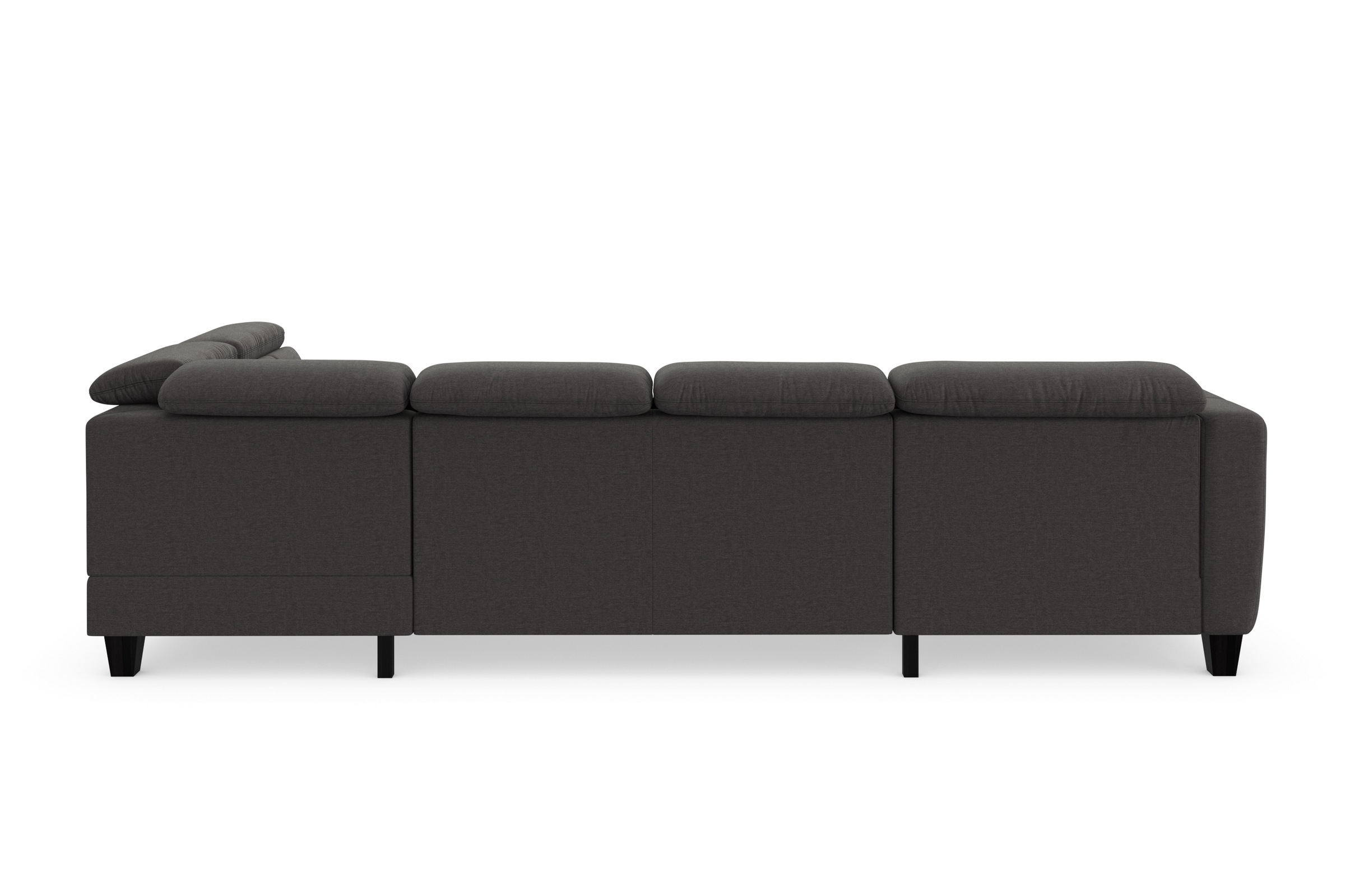 sit&more Wohnlandschaft »Belluci U-Form«, Kopfteilverstellung und Federkern, wahlweise mit Bettfunktion