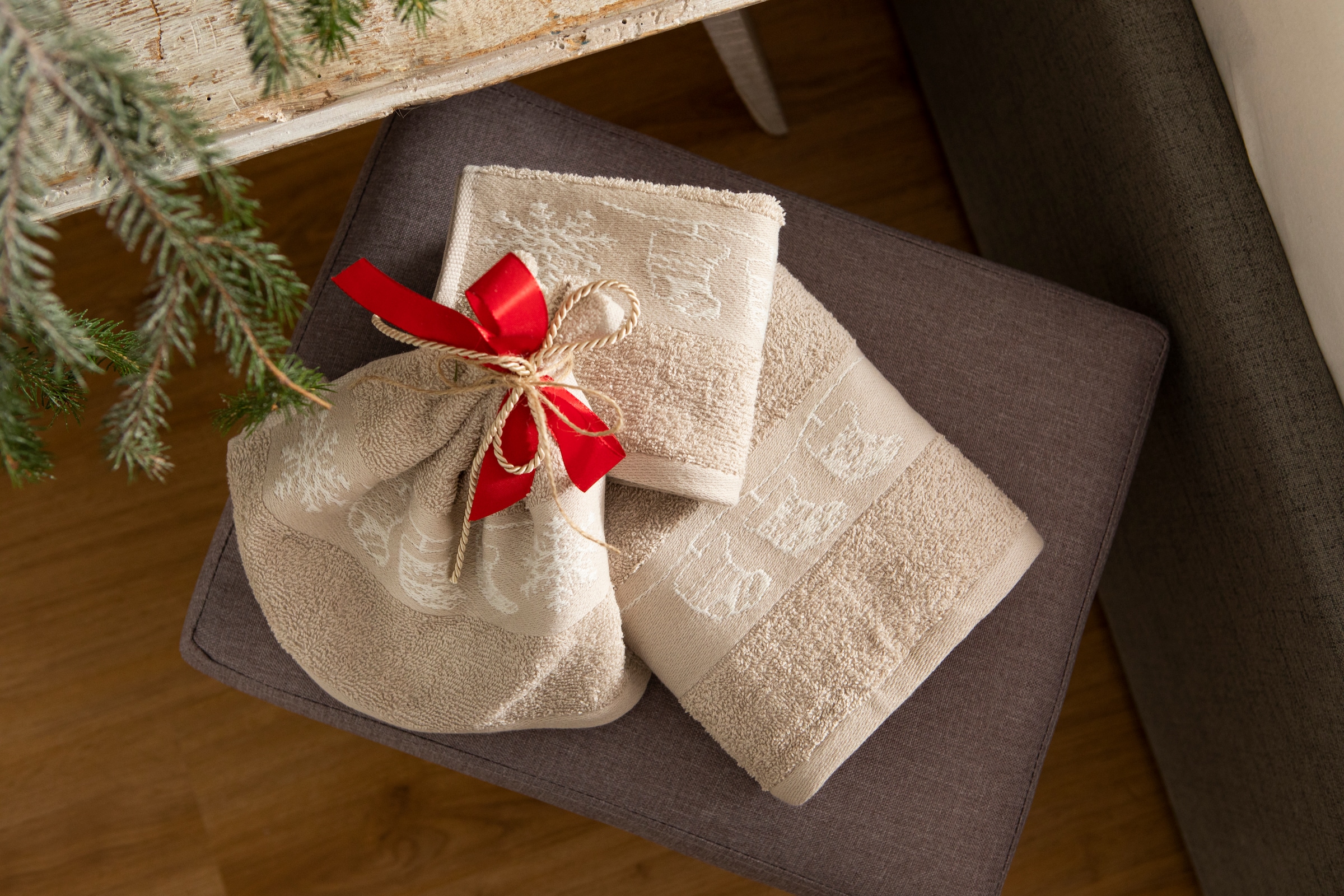 my home Handtuch Set »Weihnachten«, Sternen & online mit kaufen Baumwolle tlg., Walkfrottee, Handtuchset, 100% Bordüre, weihnachtliches | Jelmoli-Versand Set, 3