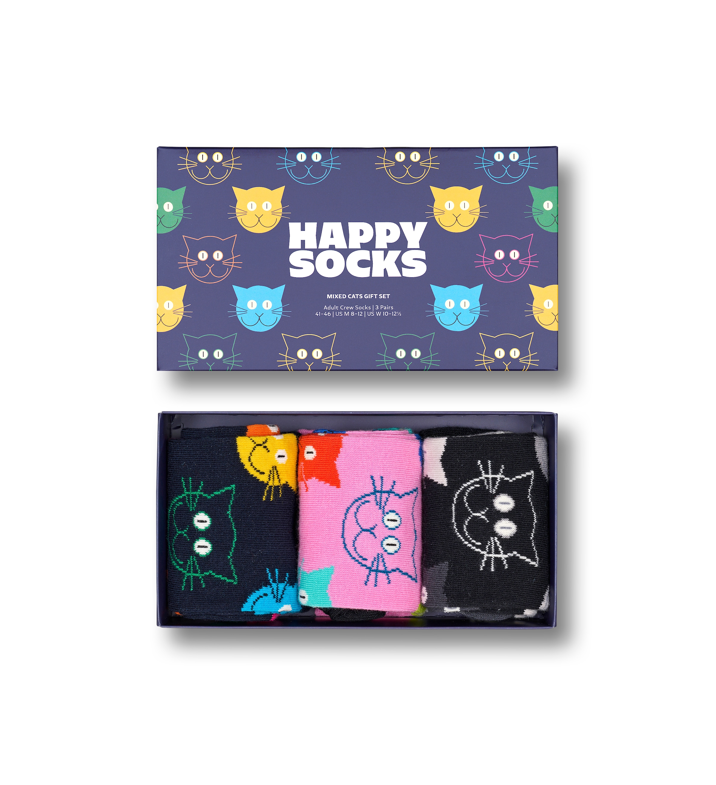 Set«, shoppen Cat »3-Pack Katzen-Motive Schweiz Mixed Socks Jelmoli-Versand 3 online Socken Paar), Socks bei Gift (Packung, Happy