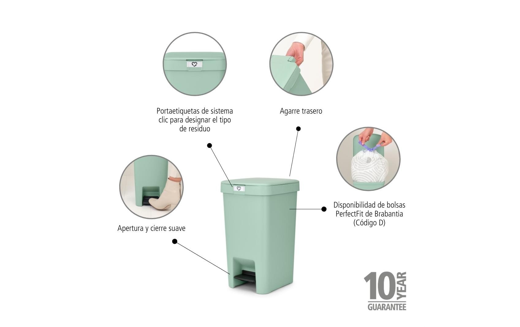Brabantia Mülleimer »StepUp 16 l«, 1 Behälter