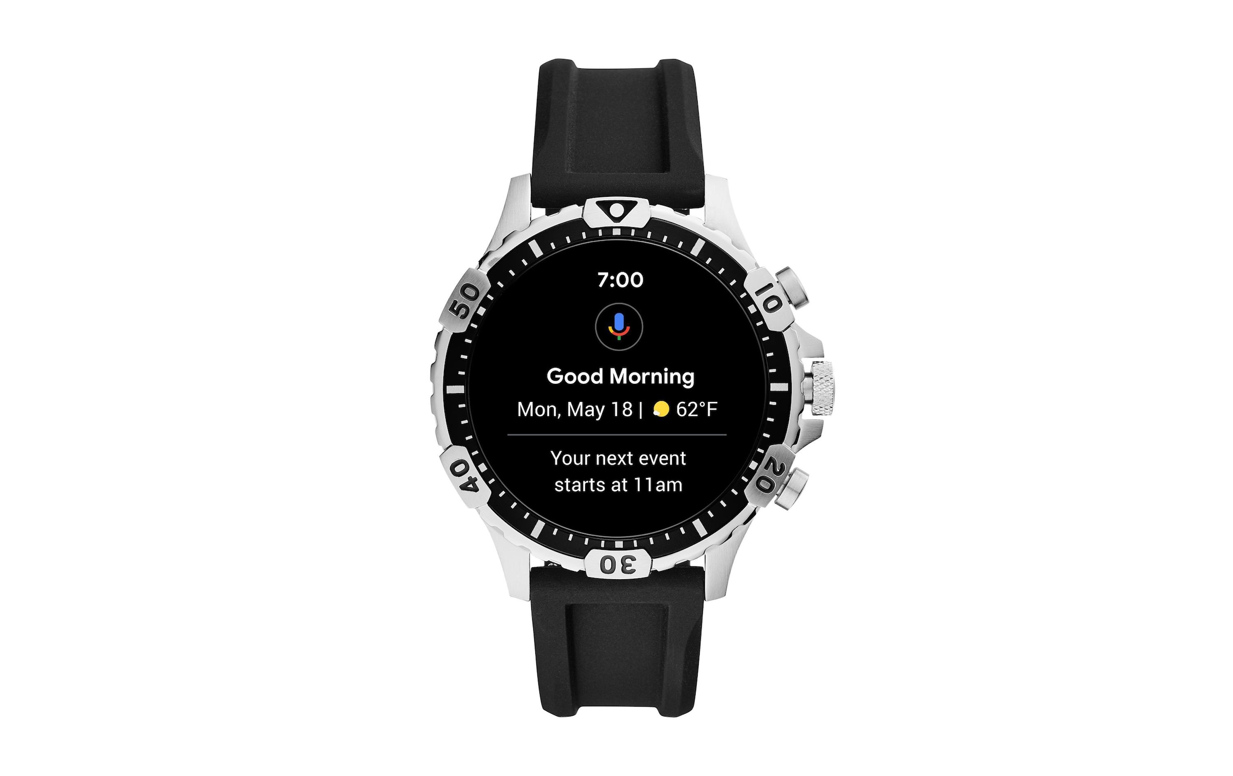 Fossil Smartwatches Smartwatch »Garrett HR FTW4041«, (46 cm / 18,11 Zoll), Wear OS by Google, 8 GB,)