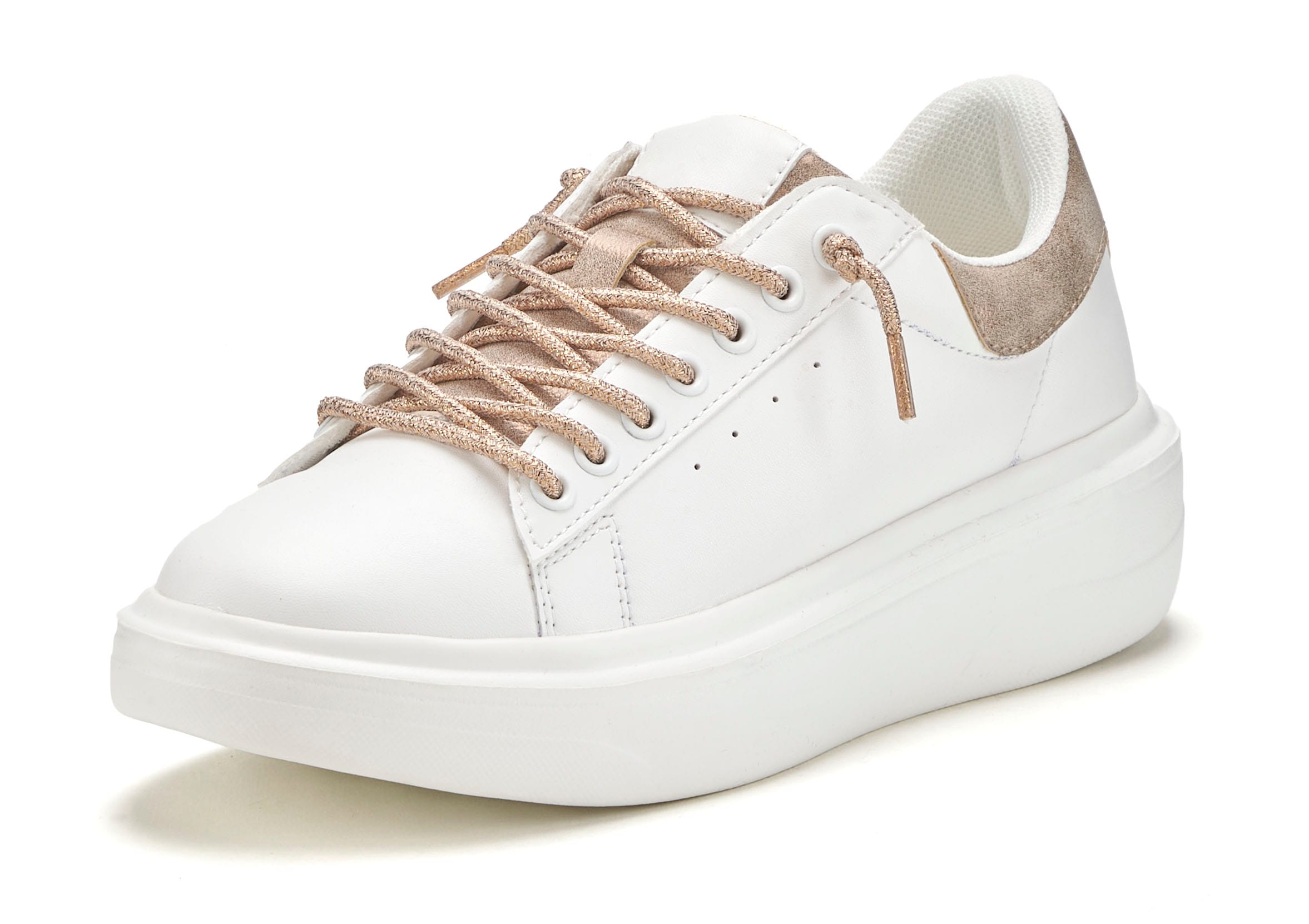 LASCANA Sneaker, Slip-On-Sneaker mit Metallicdetails, Freizeitschuhe VEGAN