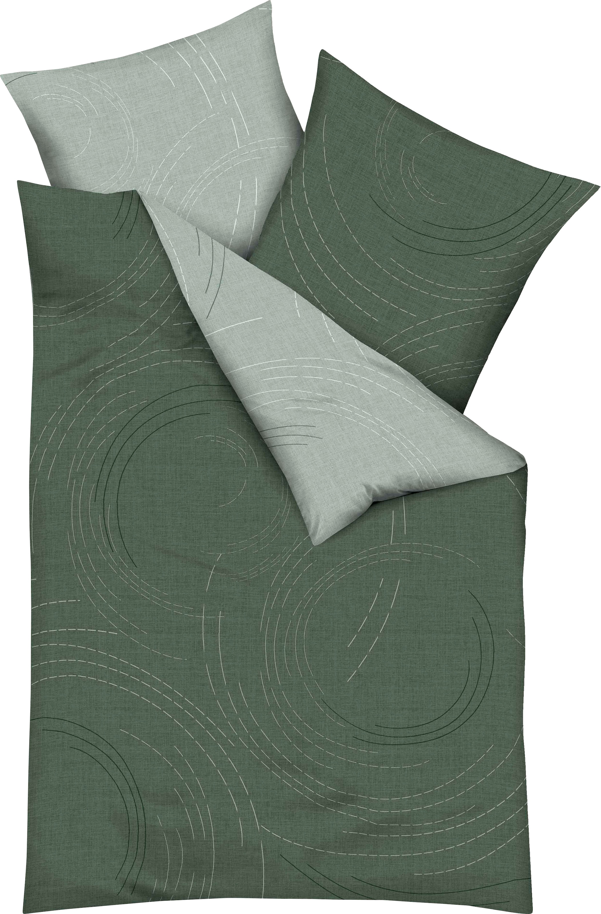 Kaeppel Wendebettwäsche »Jaro, in Gr. 135x200, 155x220 oder 200x200 cm«, mit Reissverschluss, 100% Baumwolle, Bettwäsche mit zeitlosem Design