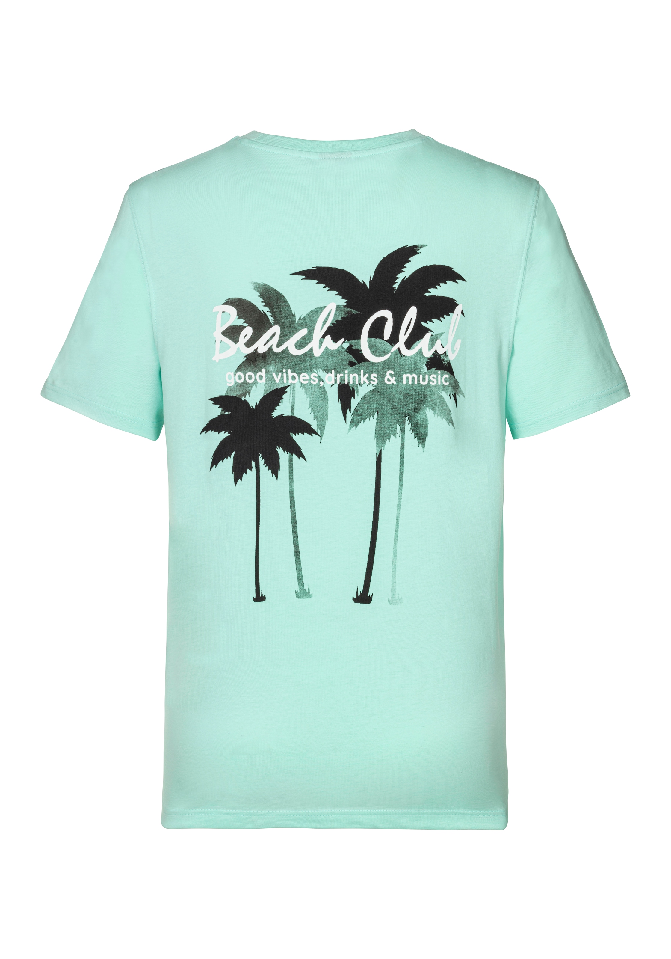 Beachtime T-Shirt »mit grossem Rückenprint«, Regular-Fit, mit Print vorn und hinten