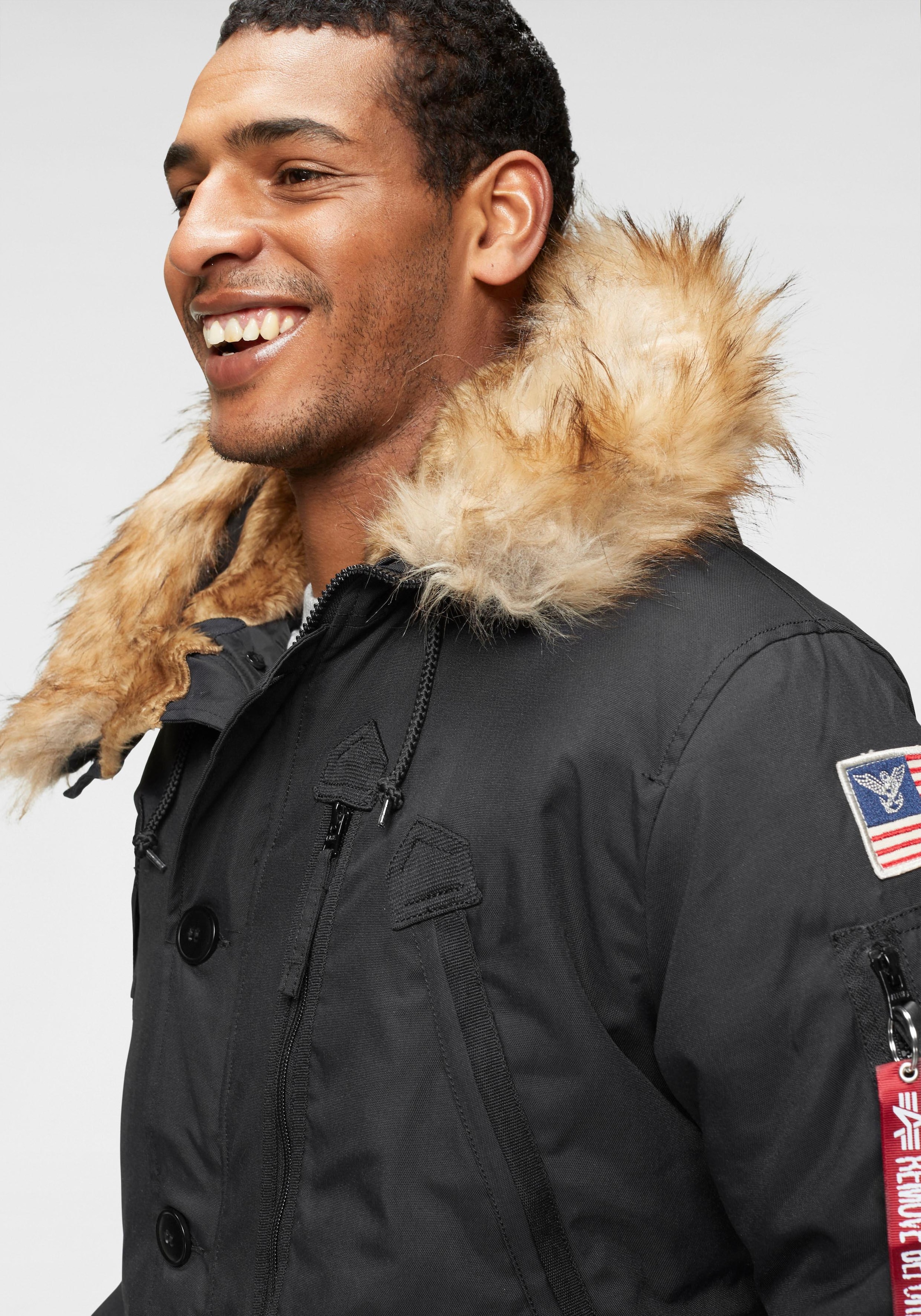 Alpha Industries Parka »POLAR JACKET«, mit Kapuze