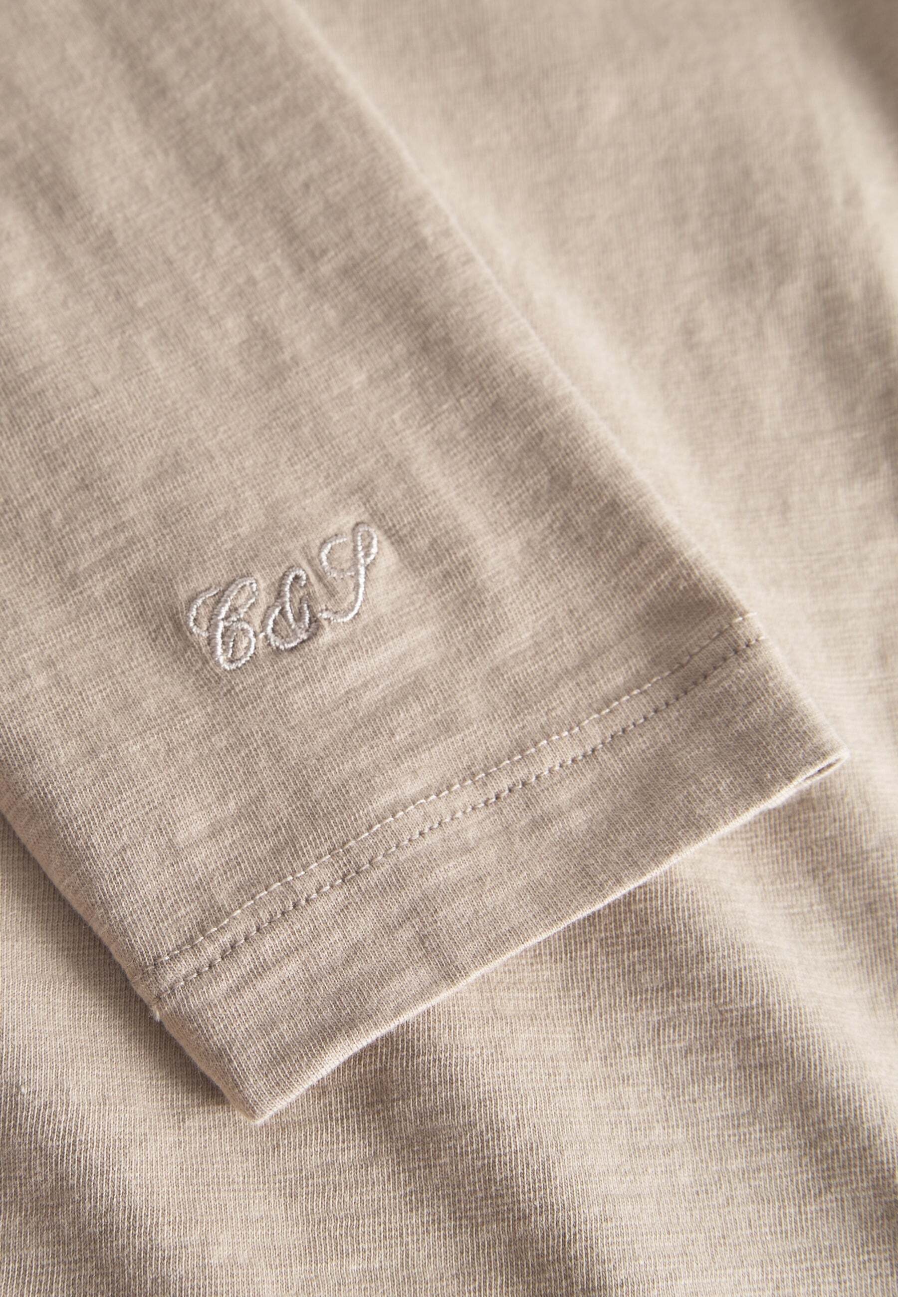 colours & sons Langarmshirt »colours & sons Langarmshirts Henley - Slub«