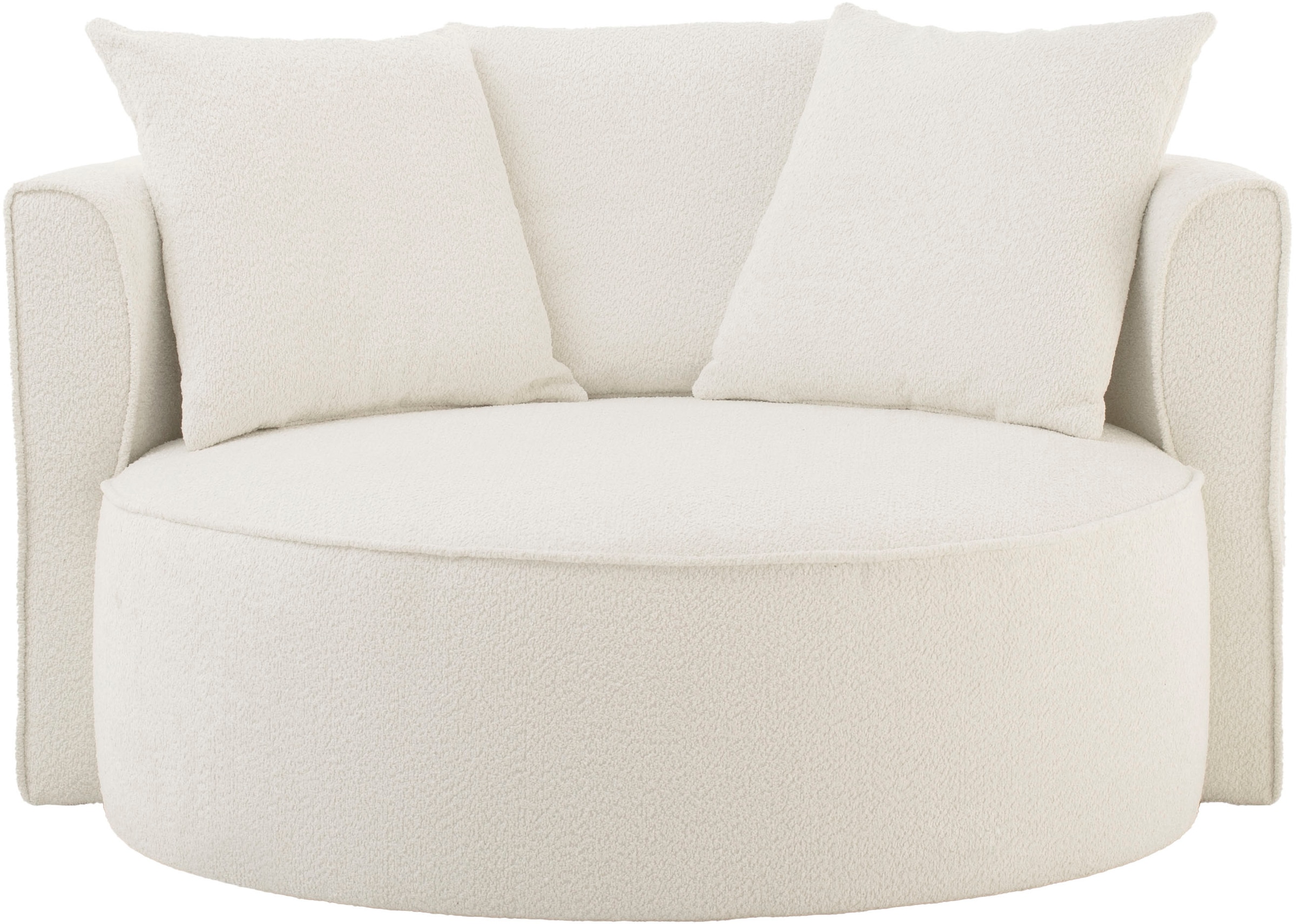 LeGer Home by Lena Gercke XXL-Sessel »ISALIE, Sessel in modernen Farben, Lesesessel, Loveseat, Big-Sessel«, trendige Stoffe, mit 3 Zierkissen, grosse Sitzfläche, Hocker optional