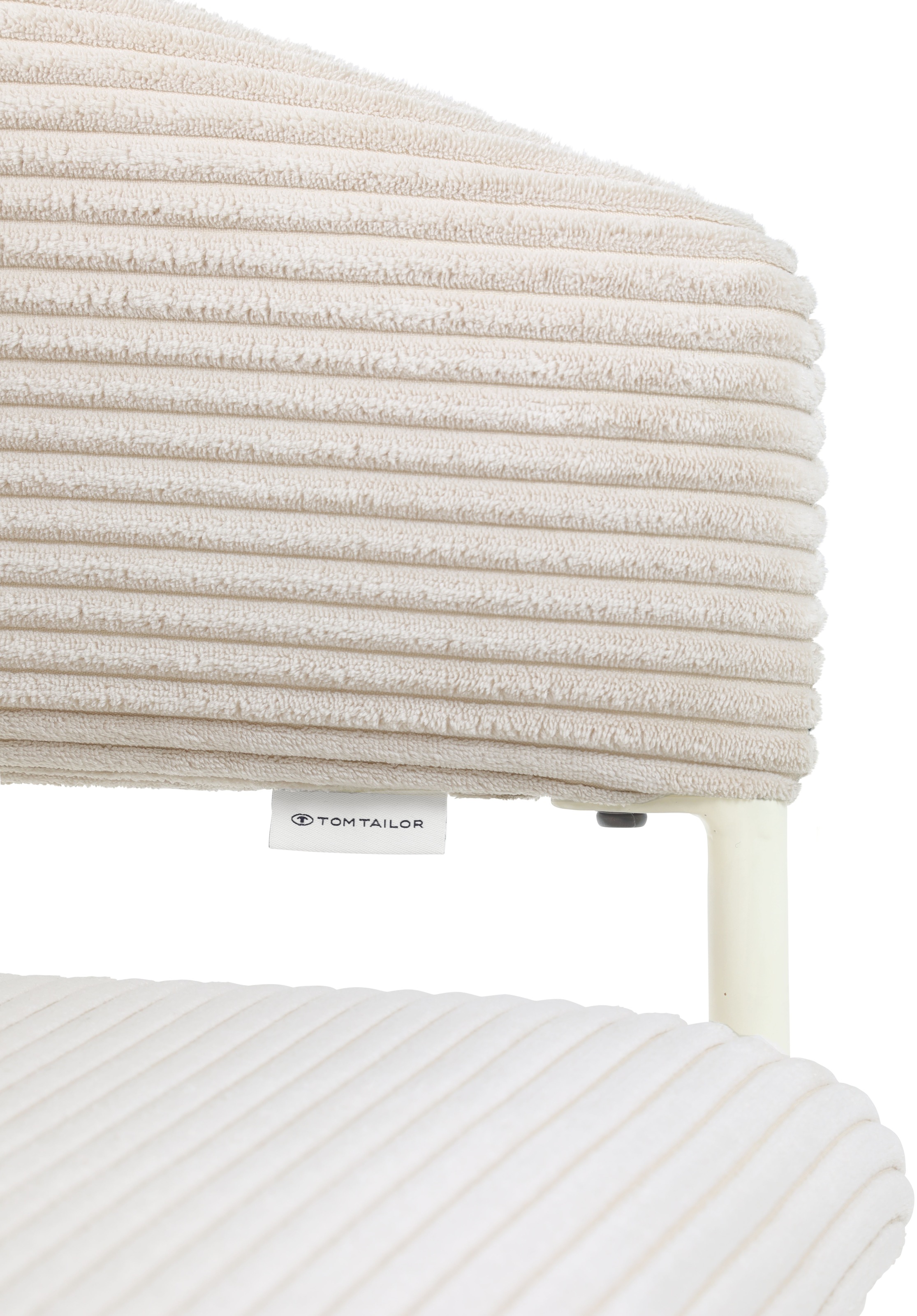 TOM TAILOR HOME Armlehnstuhl »EMBRACE ARMCHAIR«, (Set), 2 St., Breitcord, Esszimmerstuhl, mit Armlehnen, 4-Fussgestell, Rückenausschnitt
