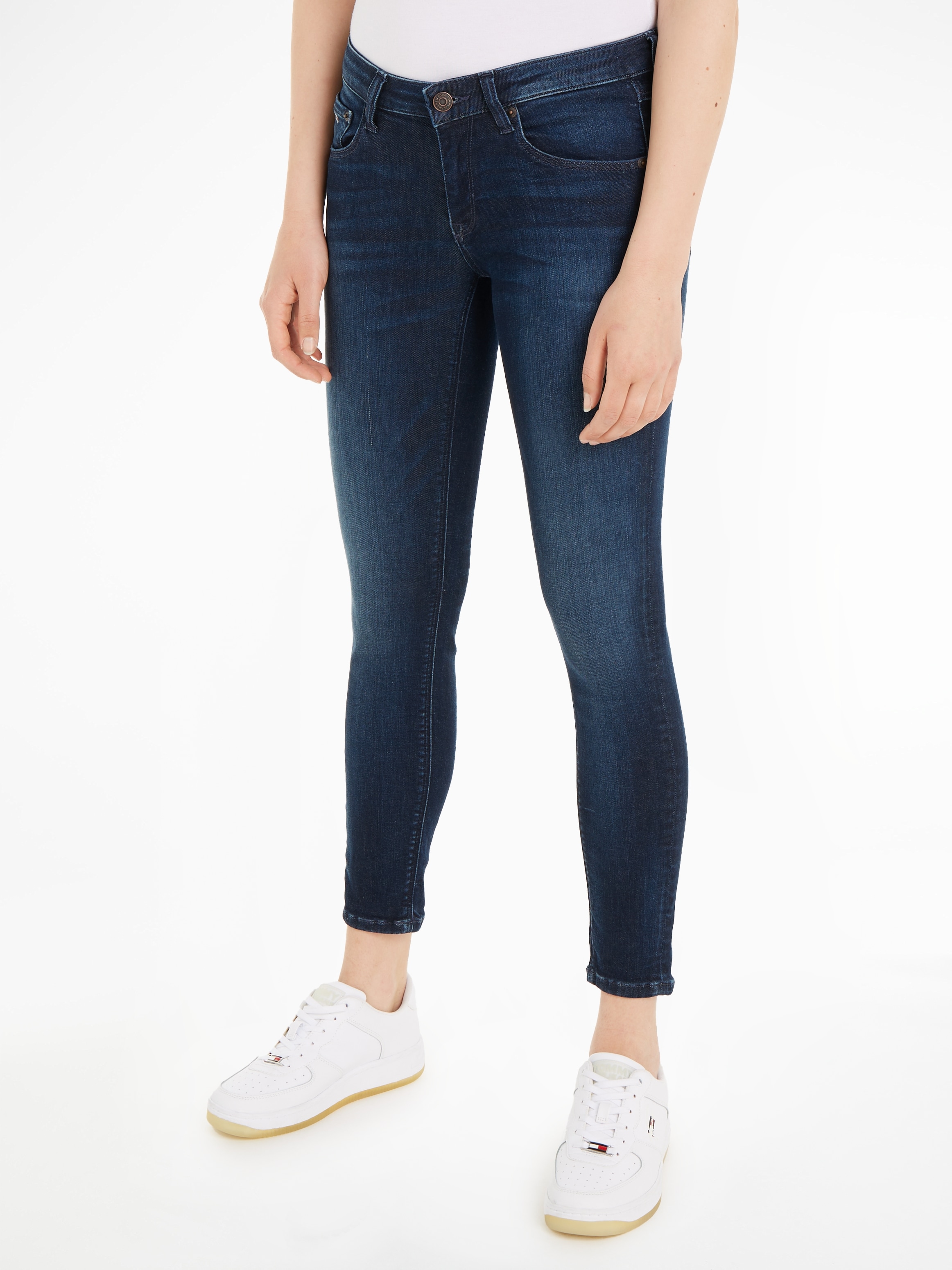 online Bequeme Jelmoli-Versand Jeans Jeans Schweiz bei »Scarlett«, mit bestellen Ledermarkenlabel Tommy