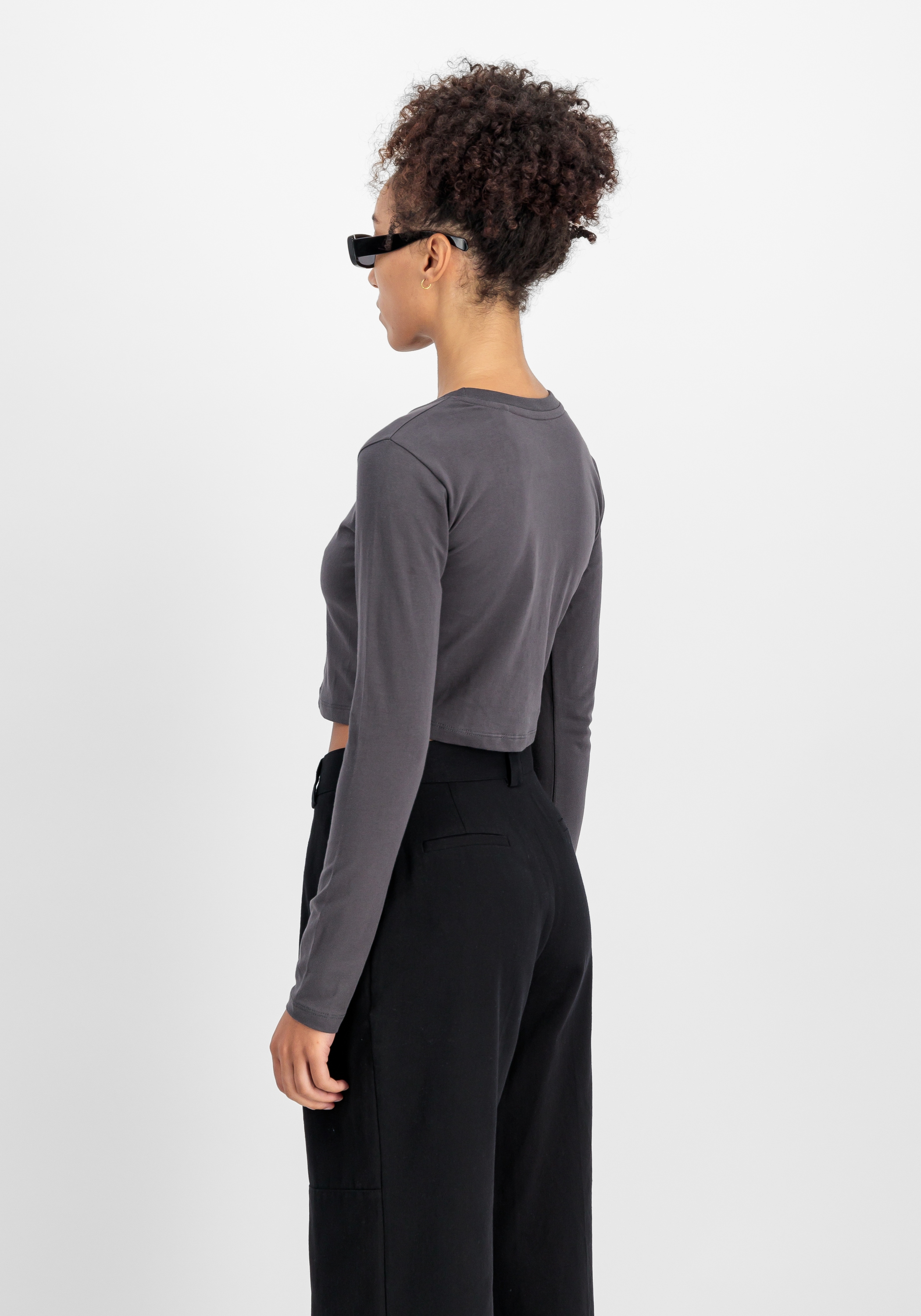 Alpha Industries Sweater »Alpha Industries Women - Longsleeves Basic Cropped Longsleeve W«