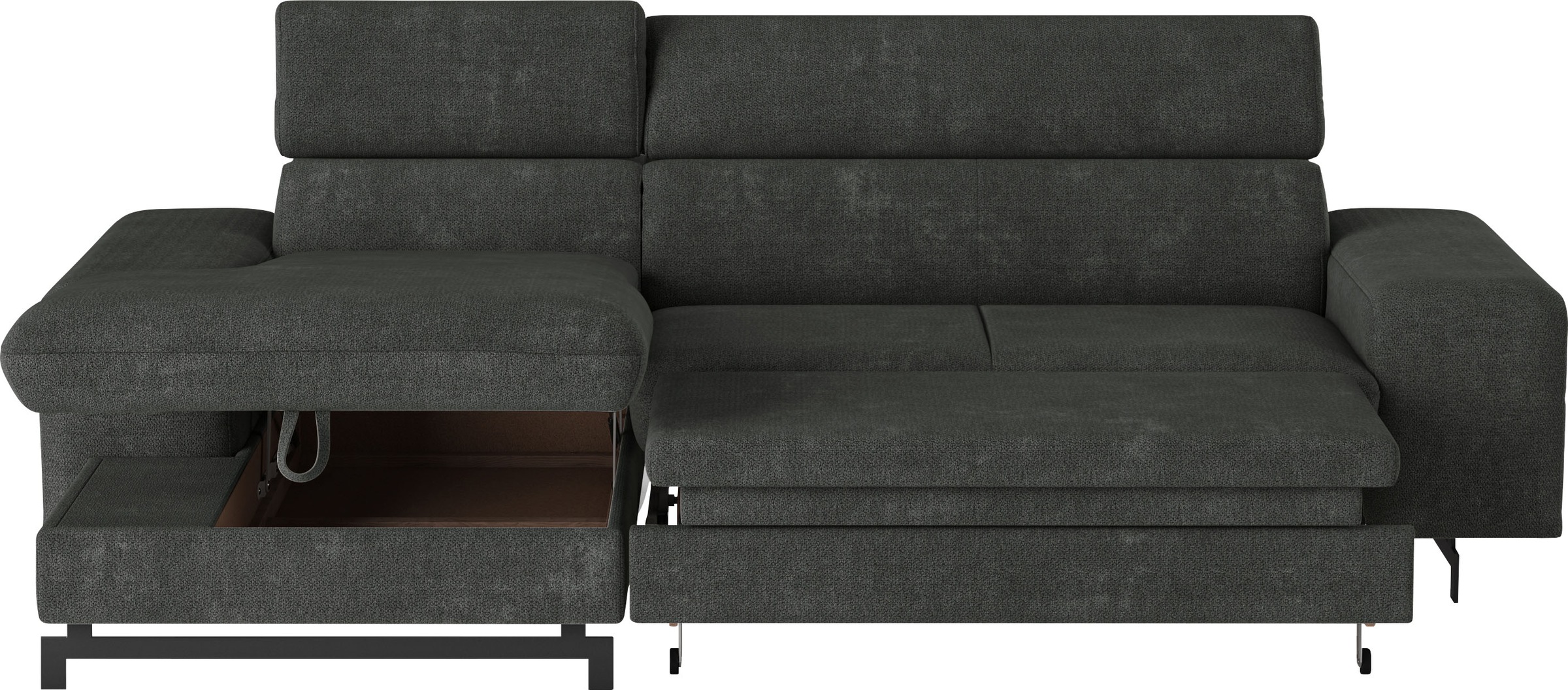 COTTA Ecksofa »Emma L-Form«, mit Kopfteilverstellung, wahlweise mit Bettfunktion & Bettkasten