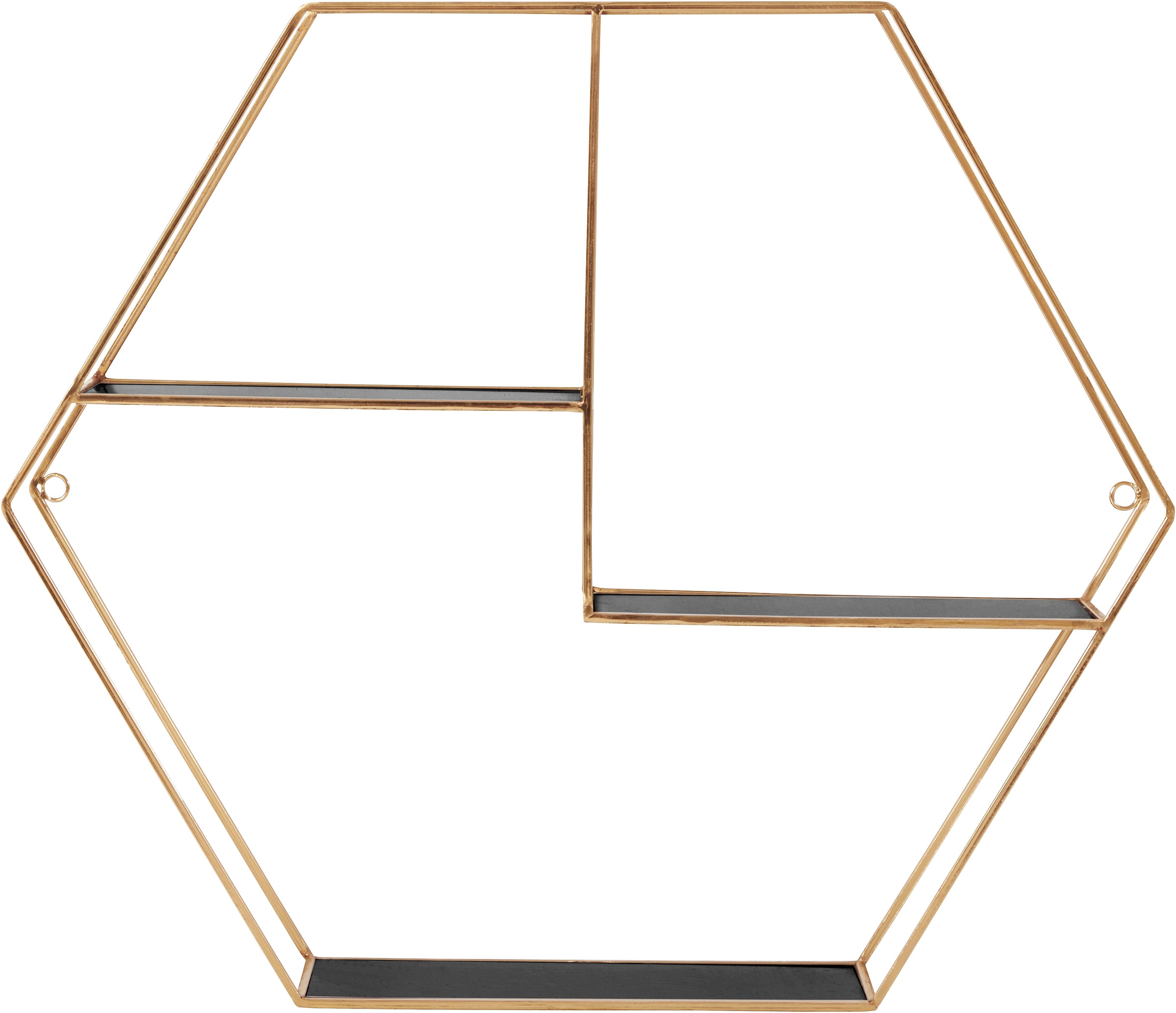 Shop Jelmoli-Online Element, »Hexagon«, in Design Deko-Wandregal bestellen Leonique modernem sechseckiges im ❤ goldfarben,