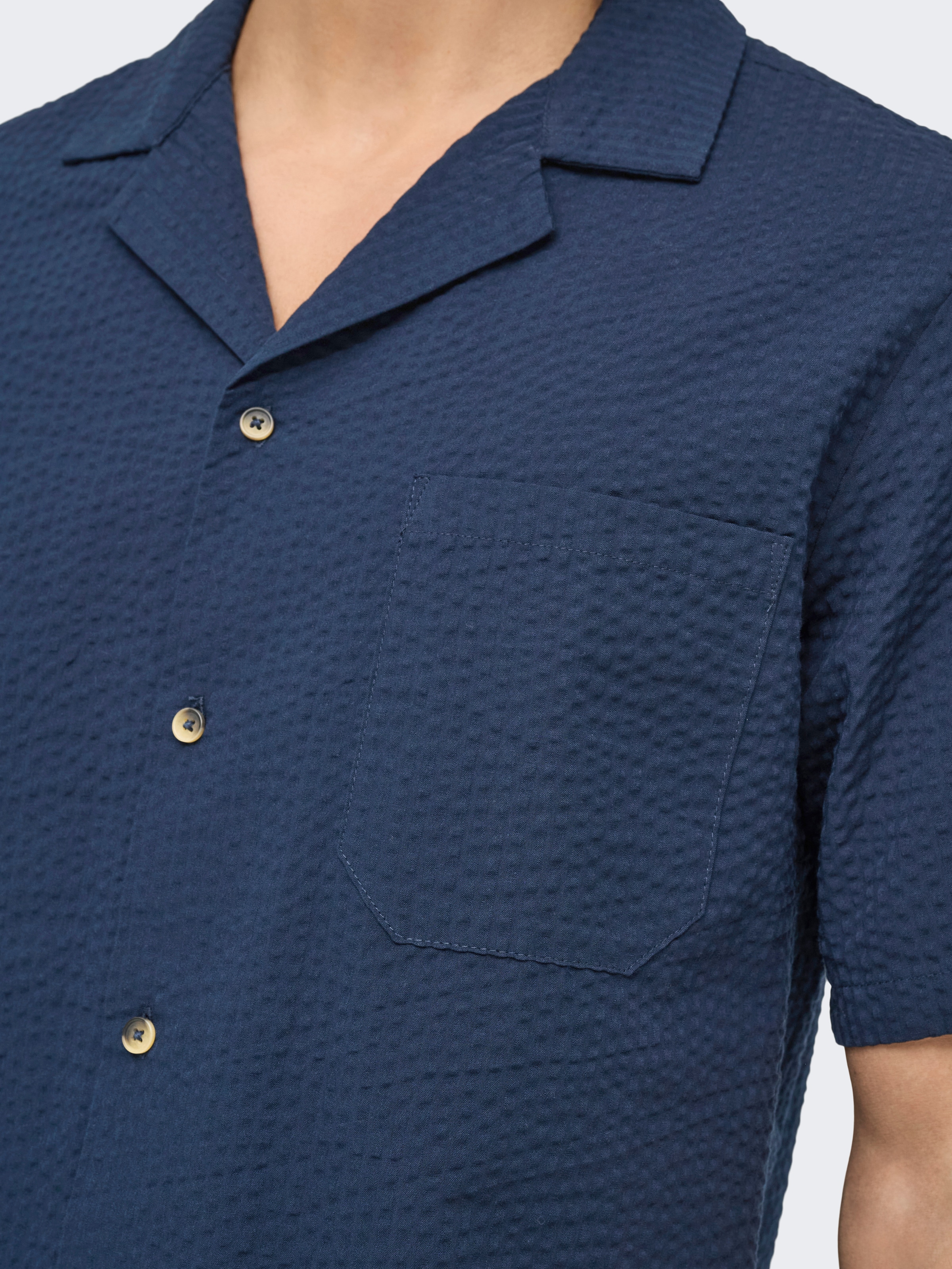 ONLY & SONS Kurzarmhemd »ONSEYE RESORT SEERS 0009 SHIRT NOOS«