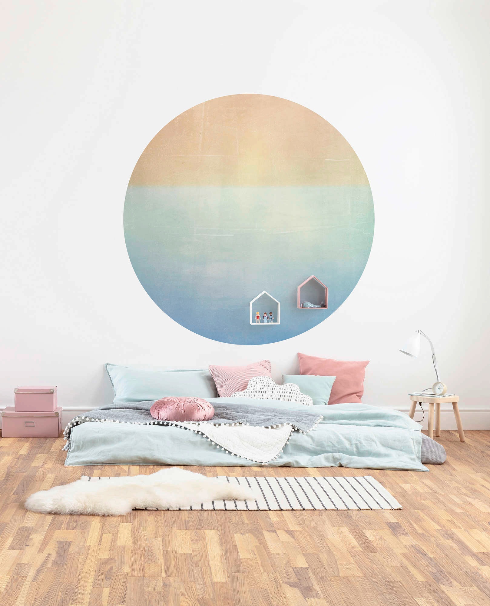 Komar Vliestapete »Vlies selbstklebend - Balance - Grösse 125 x 125 cm«, bedruckt, Wohnzimmer, Schlafzimmer
