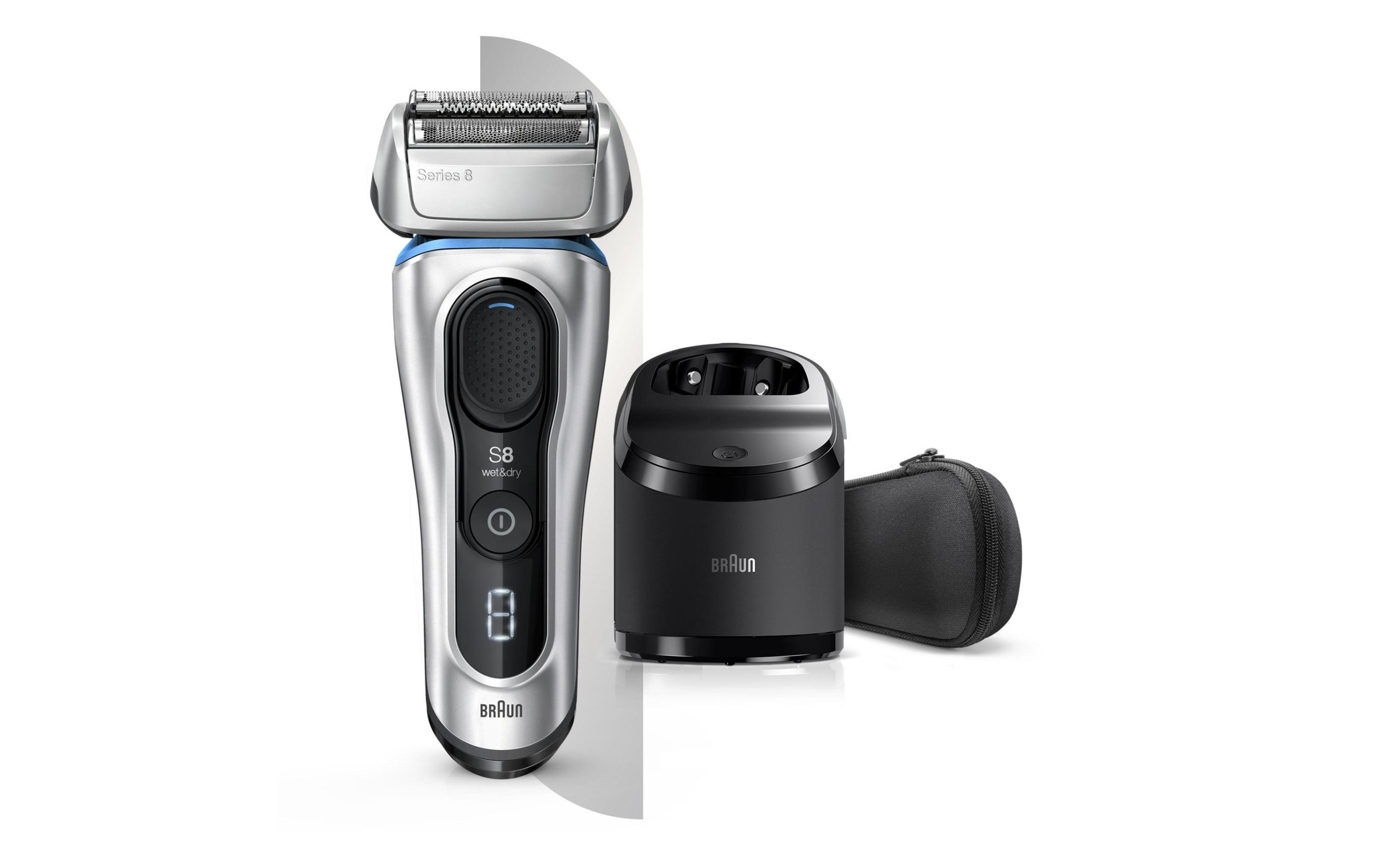 Braun Gesichtshaarrasierer »Braun Herrenrasierer Series 8 8370cc mit Reinigungsstation«