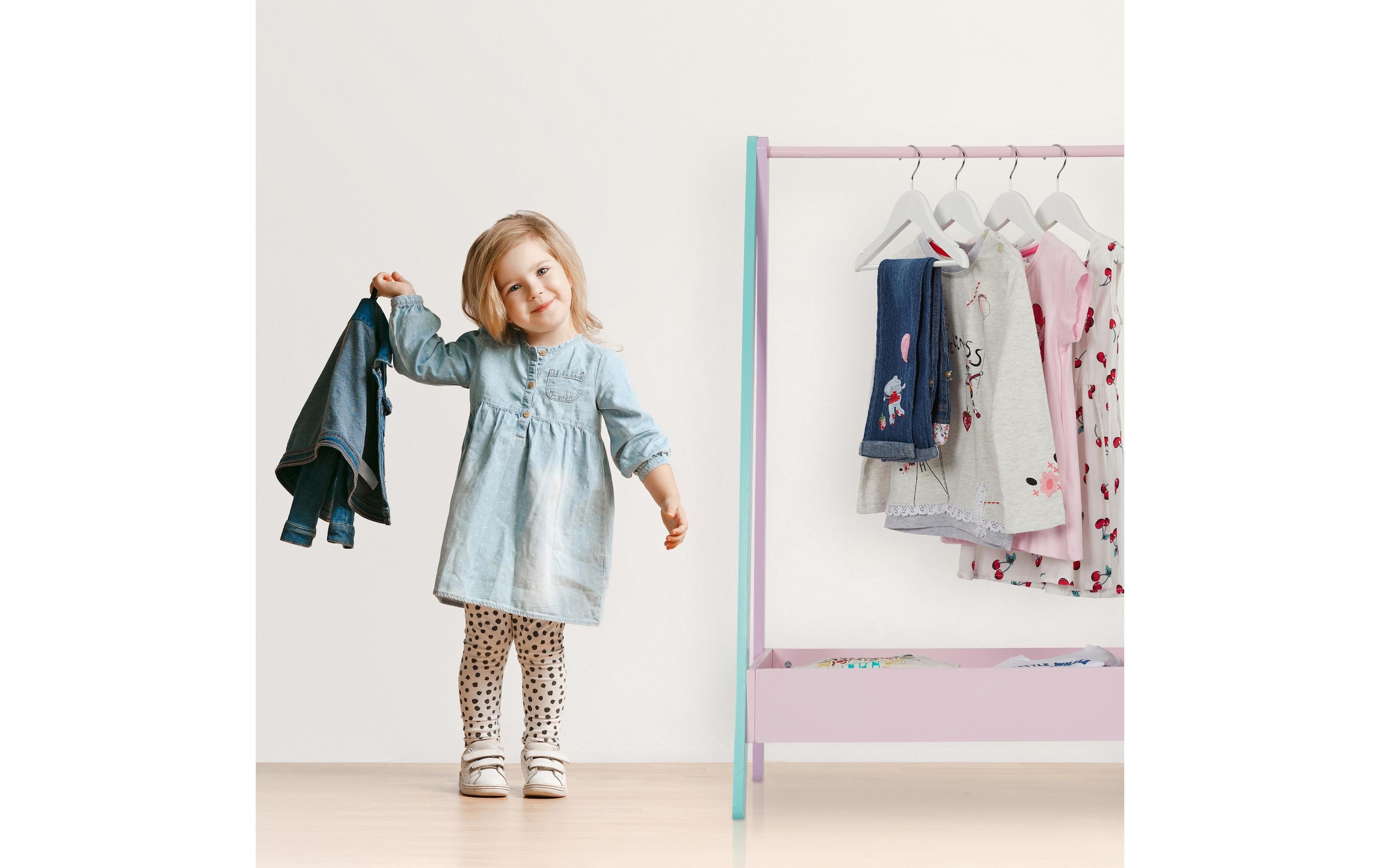 relaxdays Kleiderständer »für Kinder 64.5 x 99 cm«