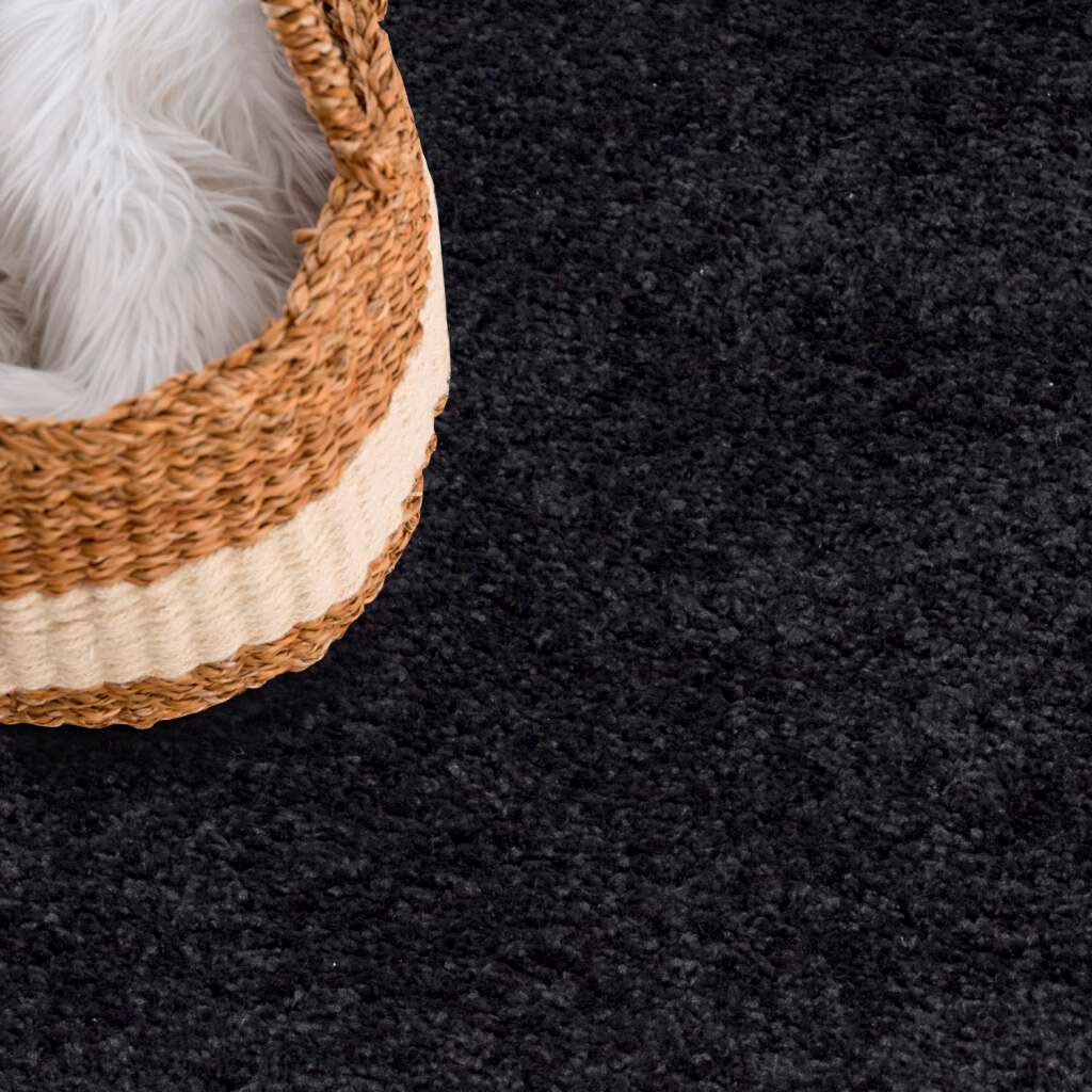 Carpet City Hochflor-Teppich »City Shaggy«, rund, 30 mm Höhe, Teppich Langflor, Uni, Shaggy, flauschig-weich