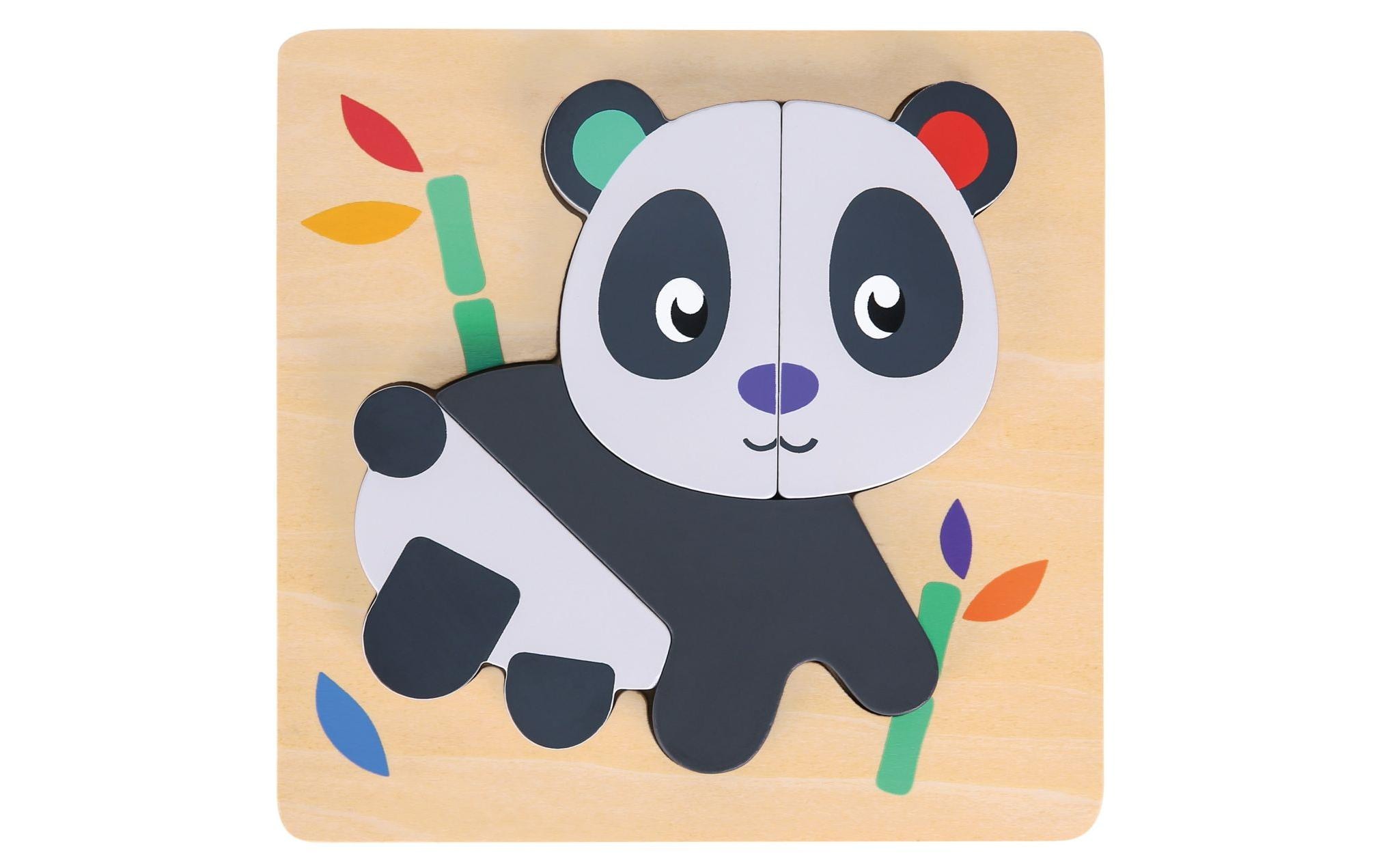 Spielba Lernspielzeug »Puzzle-Set mit Panda, Elefant, Giraffe«