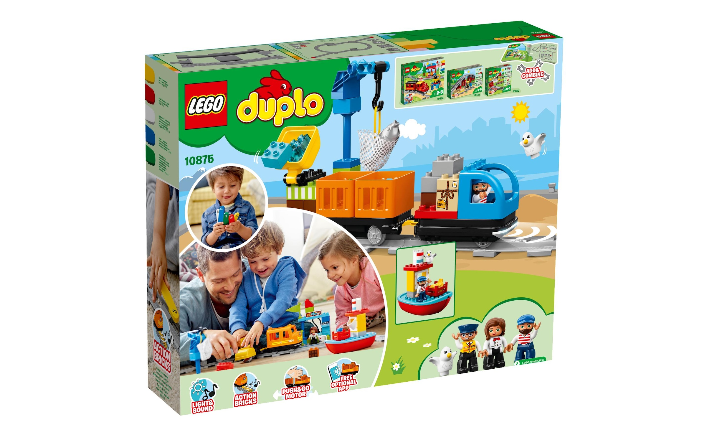 LEGO® Konstruktionsspielsteine »DUPLO Güterzug 10875«