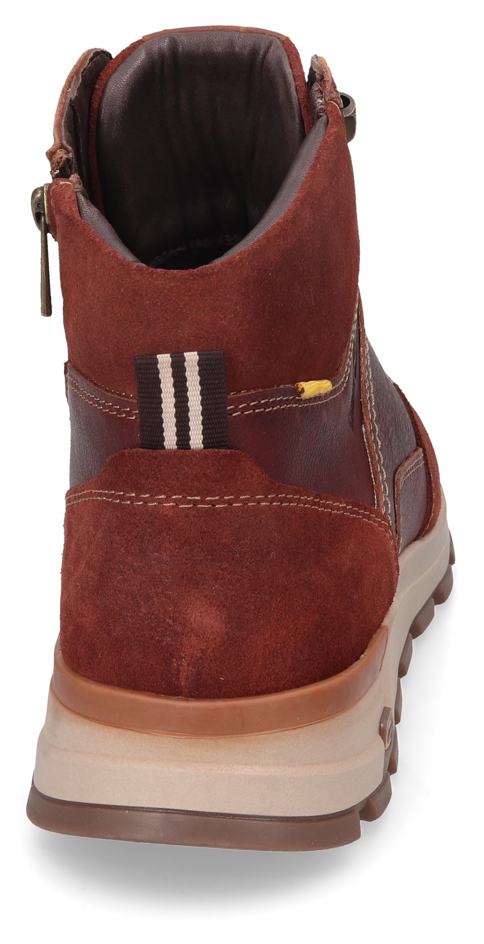camel active Schnürboots, Schnürboos, High Top Sneaker, Winterboots mit Wechselfussbett