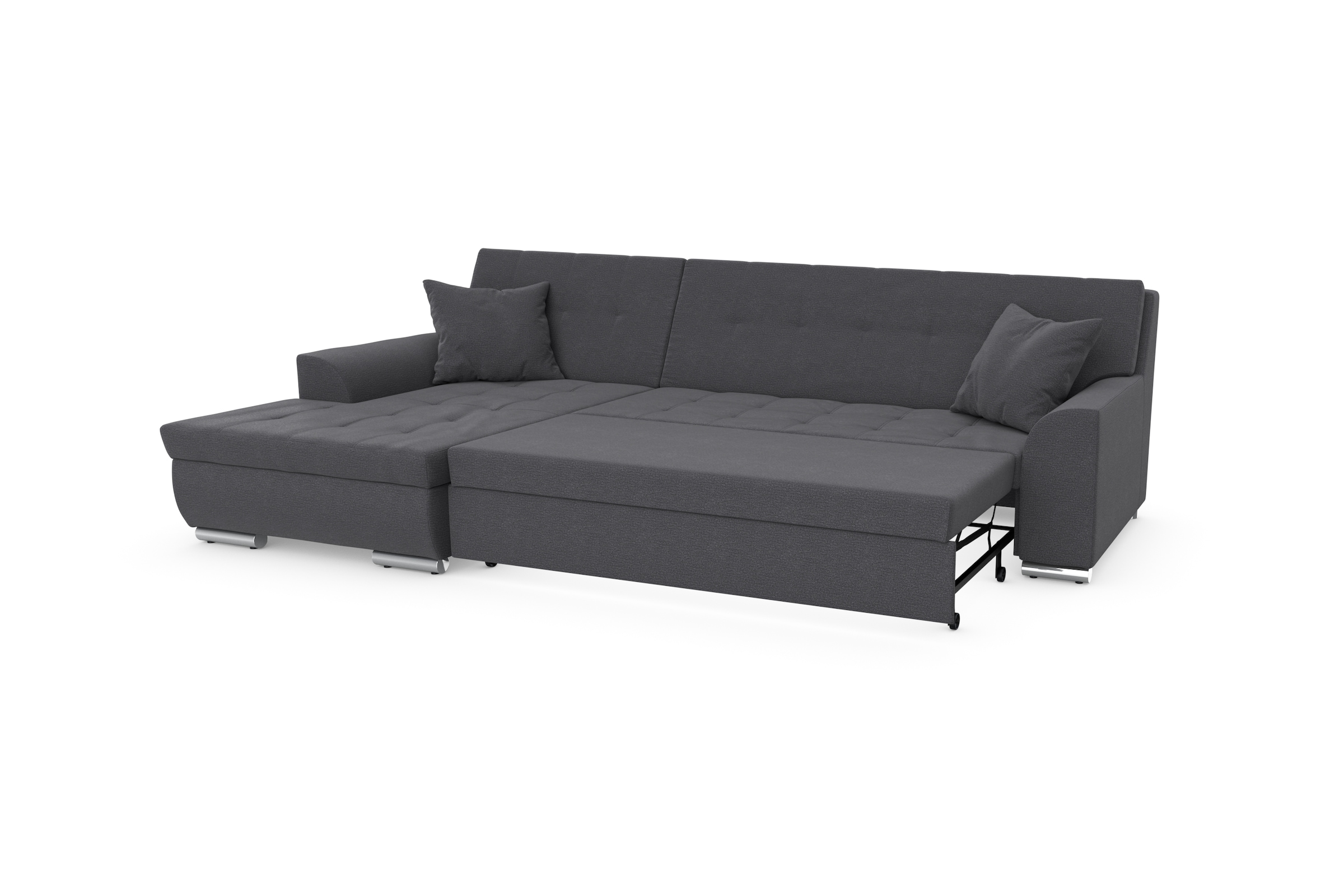 DOMO collection Ecksofa Treviso, wahlweise mit Bettfunktion, incl. Zierkissen