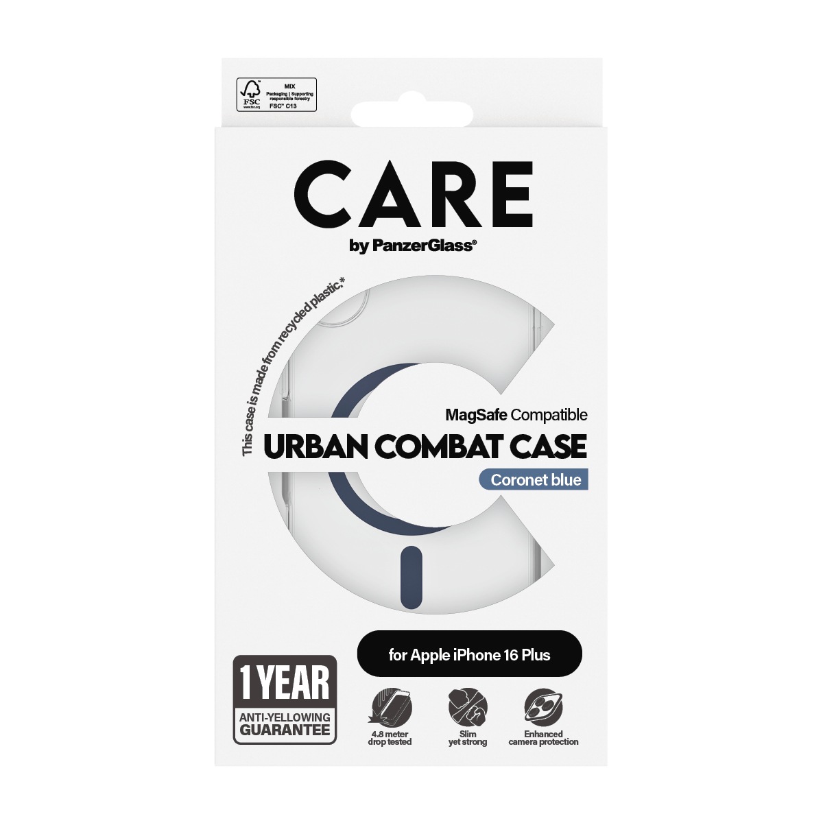 CARE by PanzerGlass Handyhülle »Urban Combat Case für Apple iPhone 16 Plus«, Backcover, Schutzhülle, Handyschutzhülle, Case, Schutzcase, stossfest