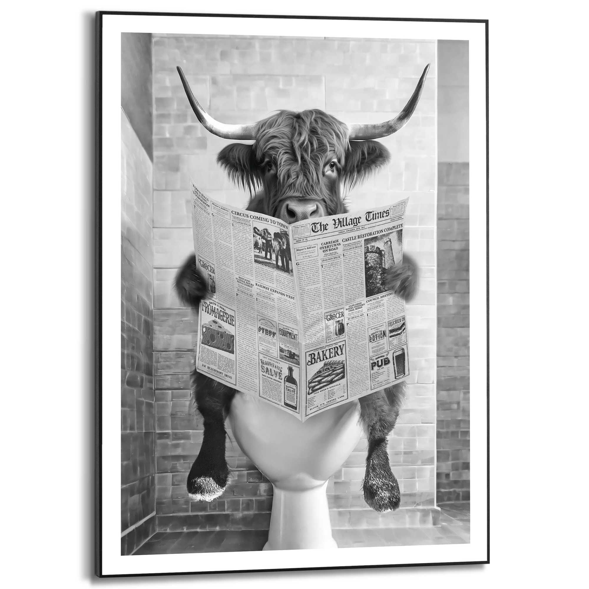 Reinders! Bild mit Rahmen »Highlander Toilet«