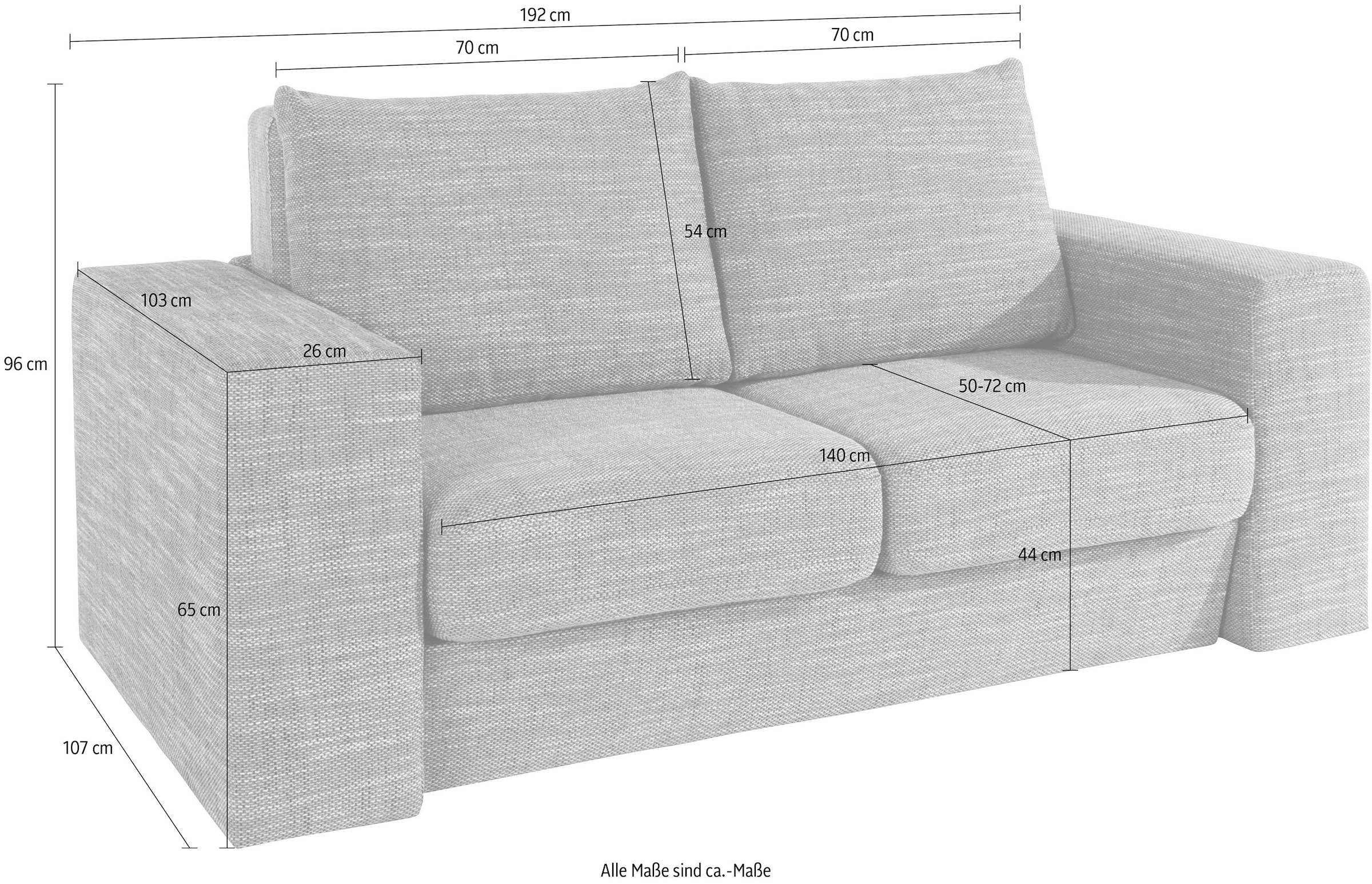 LOOKS by Wolfgang Joop 2,5-Sitzer »Looksv«, Verwandlungssofa: aus Sofa wird Sofa mit 2 Hockern