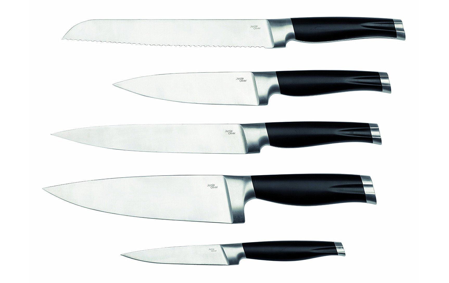 JAMIE OLIVER Messerblock »Messerblock-Set mit Messer Akazienholz«