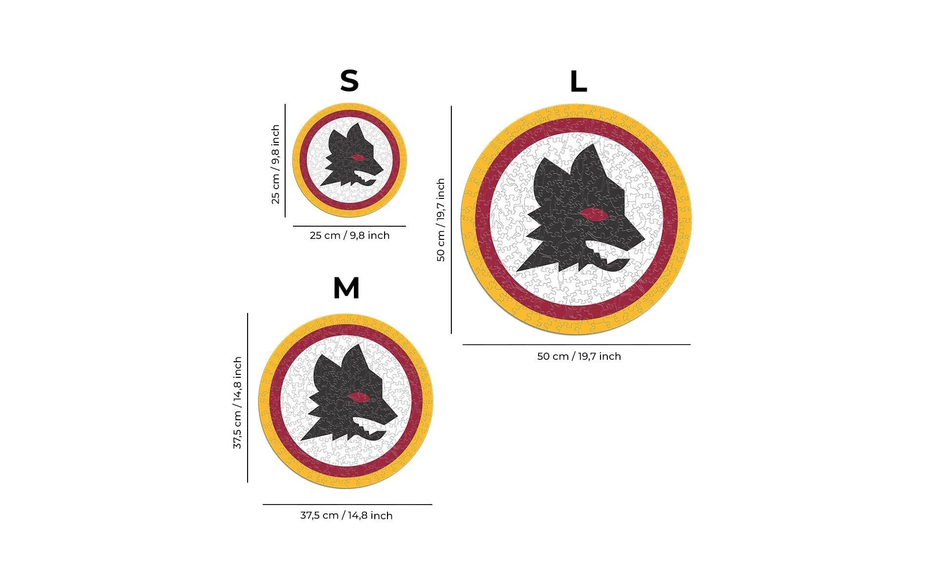Puzzle »Iconic AS Roma – Lupetto Logo«, Holzart: Birke (Herkunftsland: China)