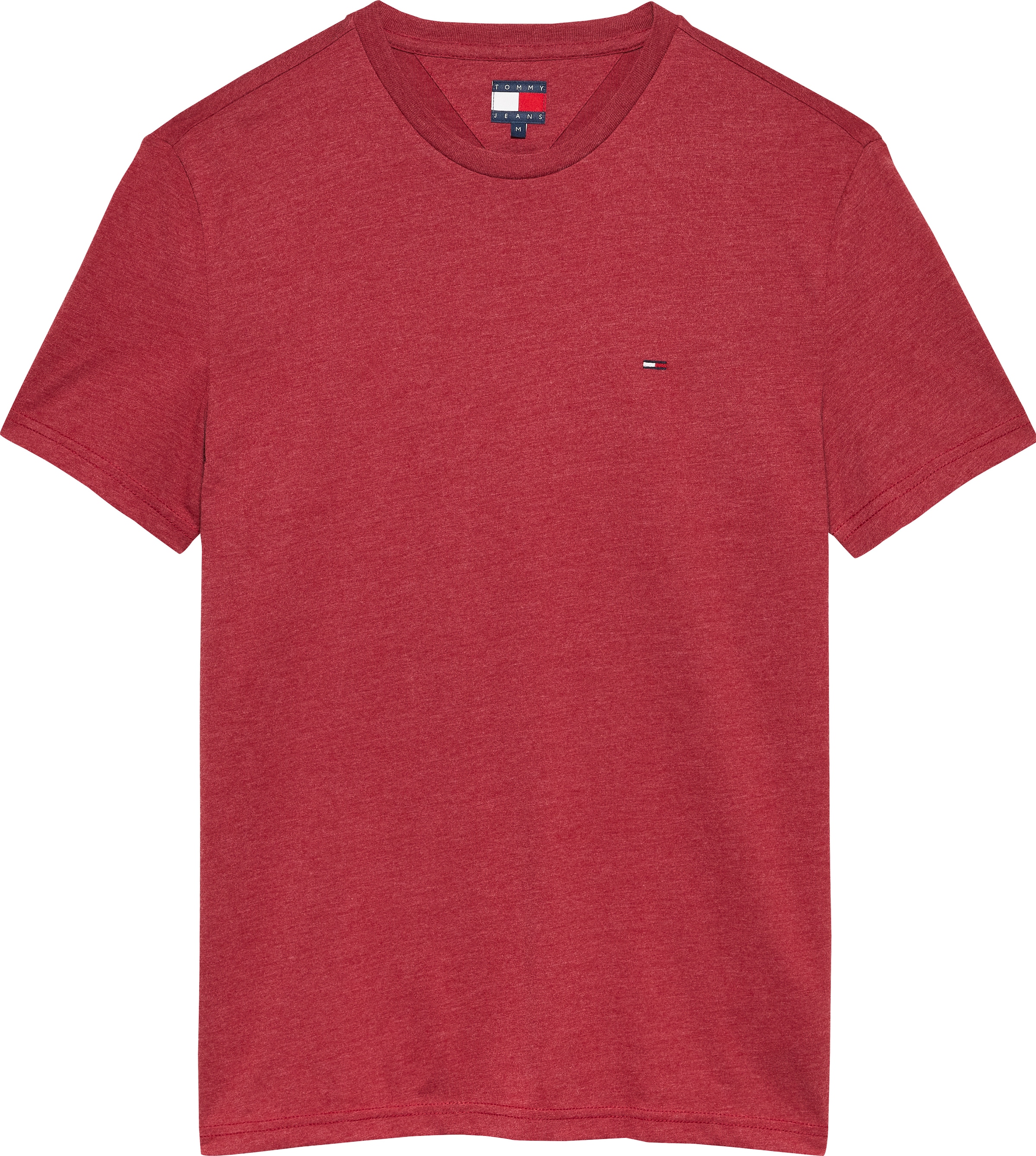 Tommy Jeans T-Shirt »TJM XSLIM JASPE HTR TEE EXT«, Mit Rundhalsausschnitt