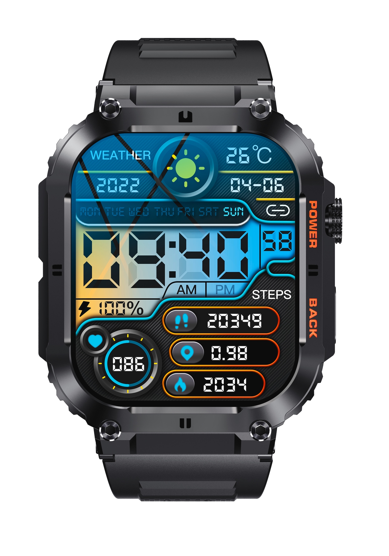 Denver Smartwatch »Smartwatch SWC-191«, (4,98 cm / 1,96 Zoll), 0,000578 GB