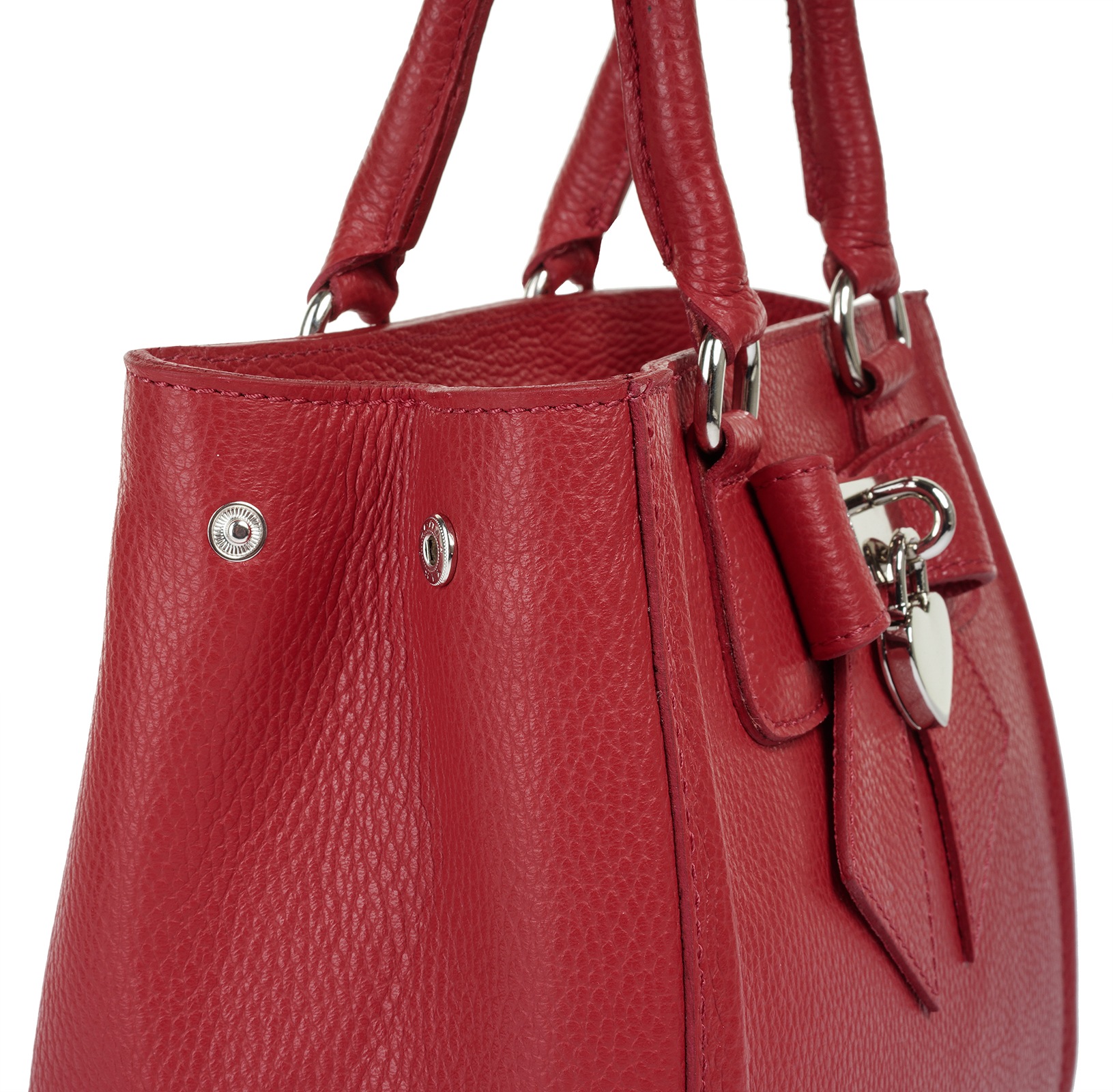 Cluty Henkeltasche, echt Leder, Made in Italy