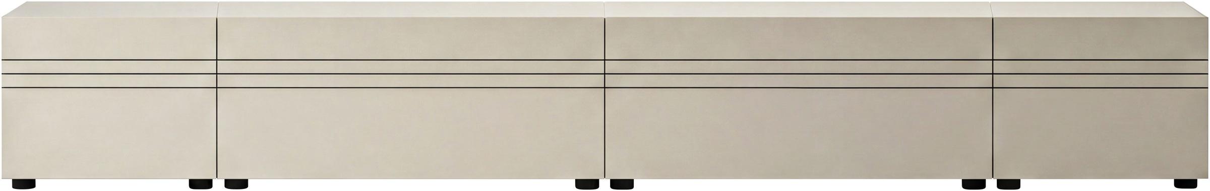 OTTO home Lowboard "SPIAGGIA, 4-teiliges Set, Breite 270cm, stehend & hängend montierbar" TV-Möbel, TV-Schrank, TV-Lowboard, Mediaboard